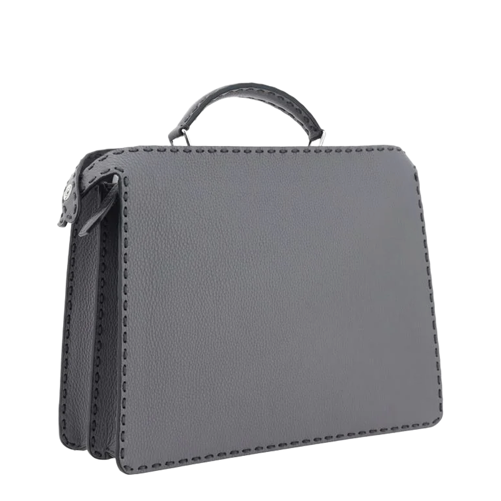 Peekaboo ISeeU Medium Leather Top Handle Bags - Gray