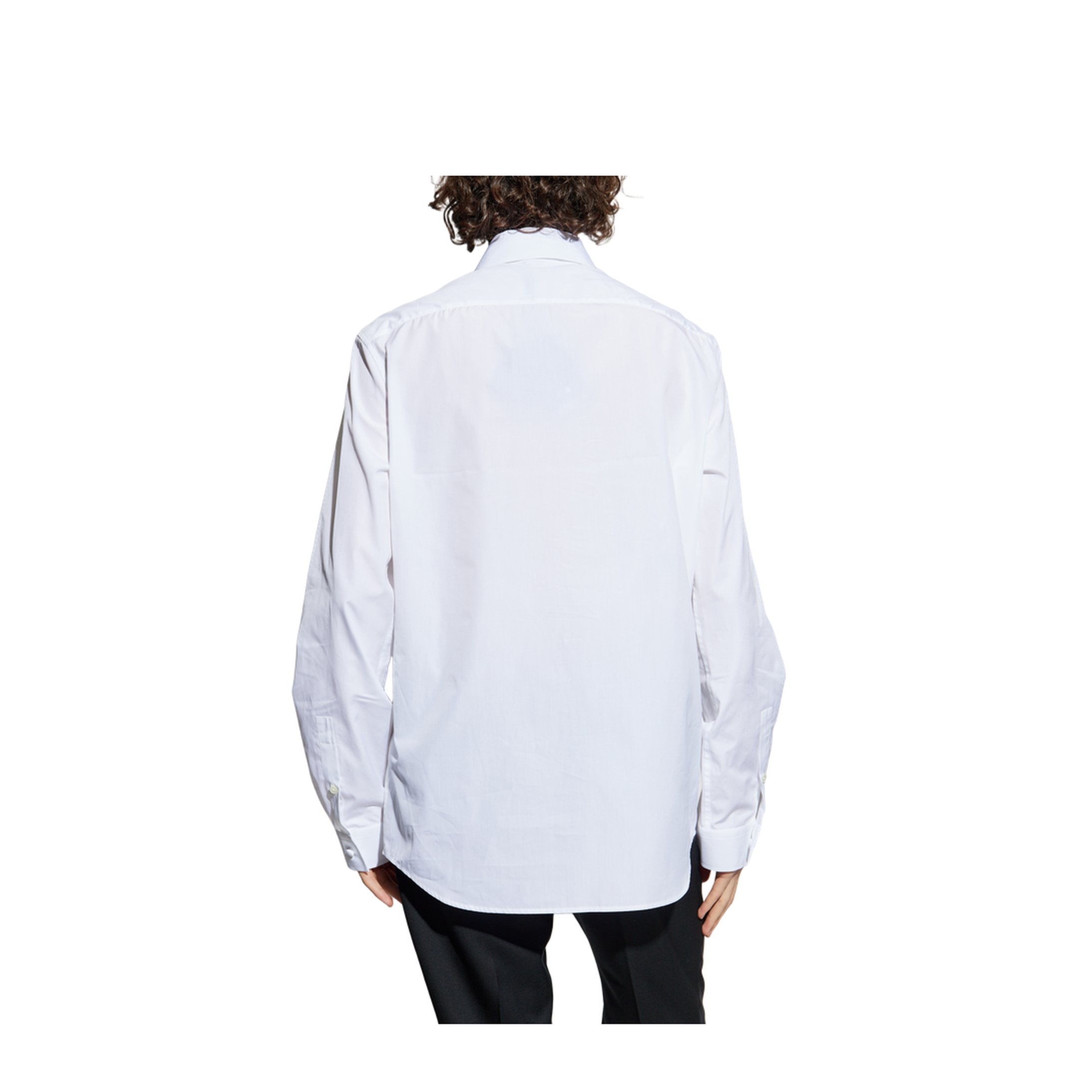 Écusson Embroidered Shirt Poplin White