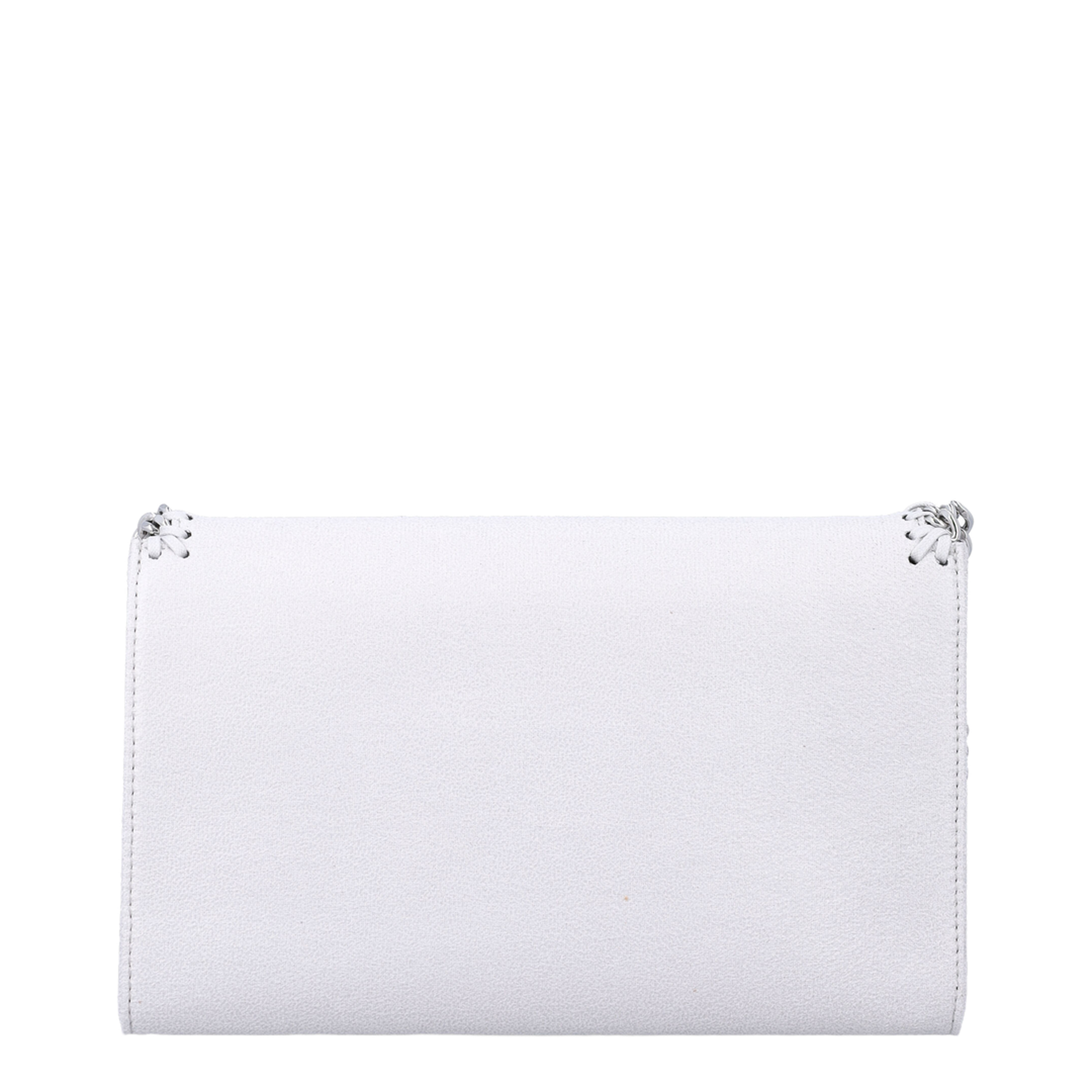 Pearl Grey Falabella Shoulder Wallet Bag