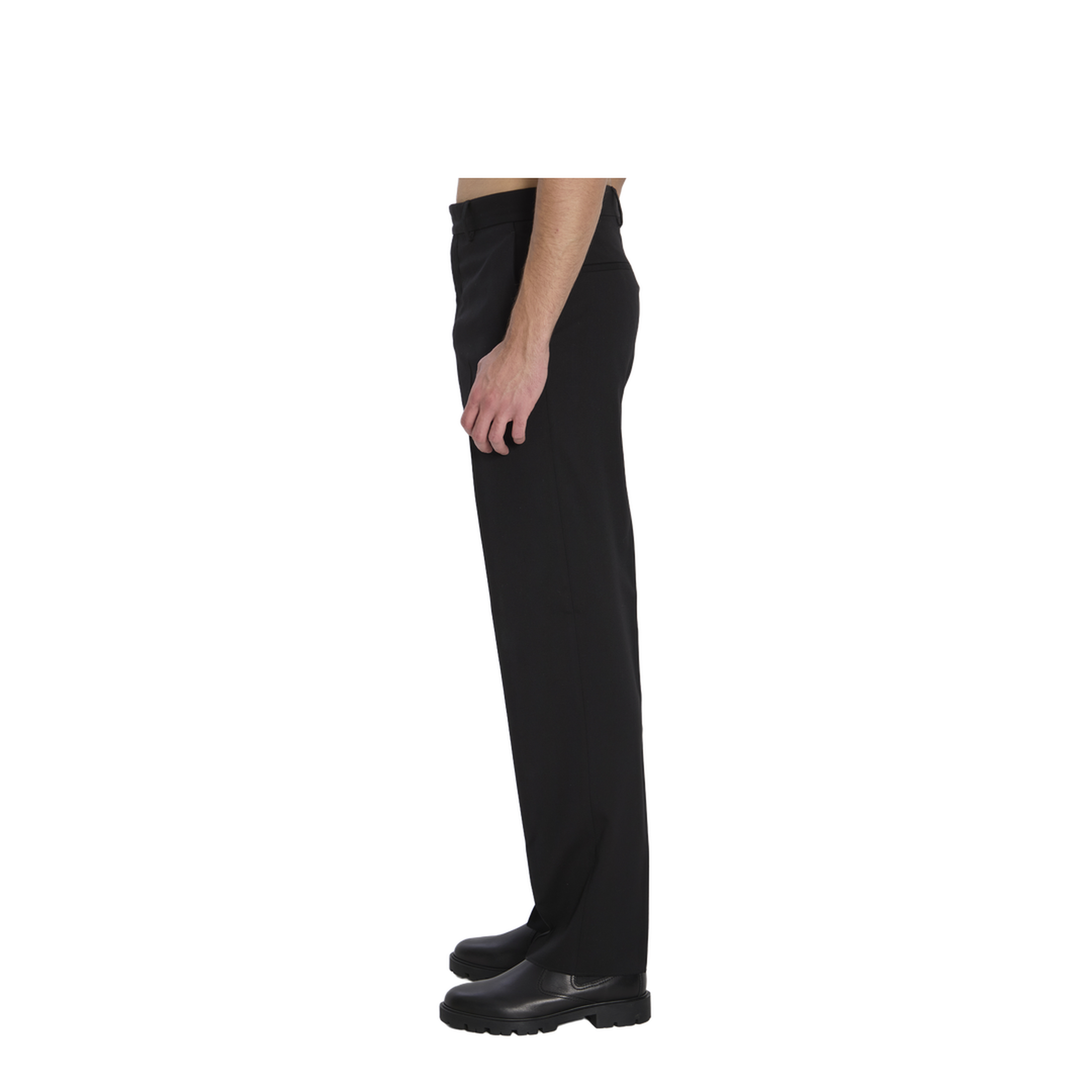 Black Wool Trousers