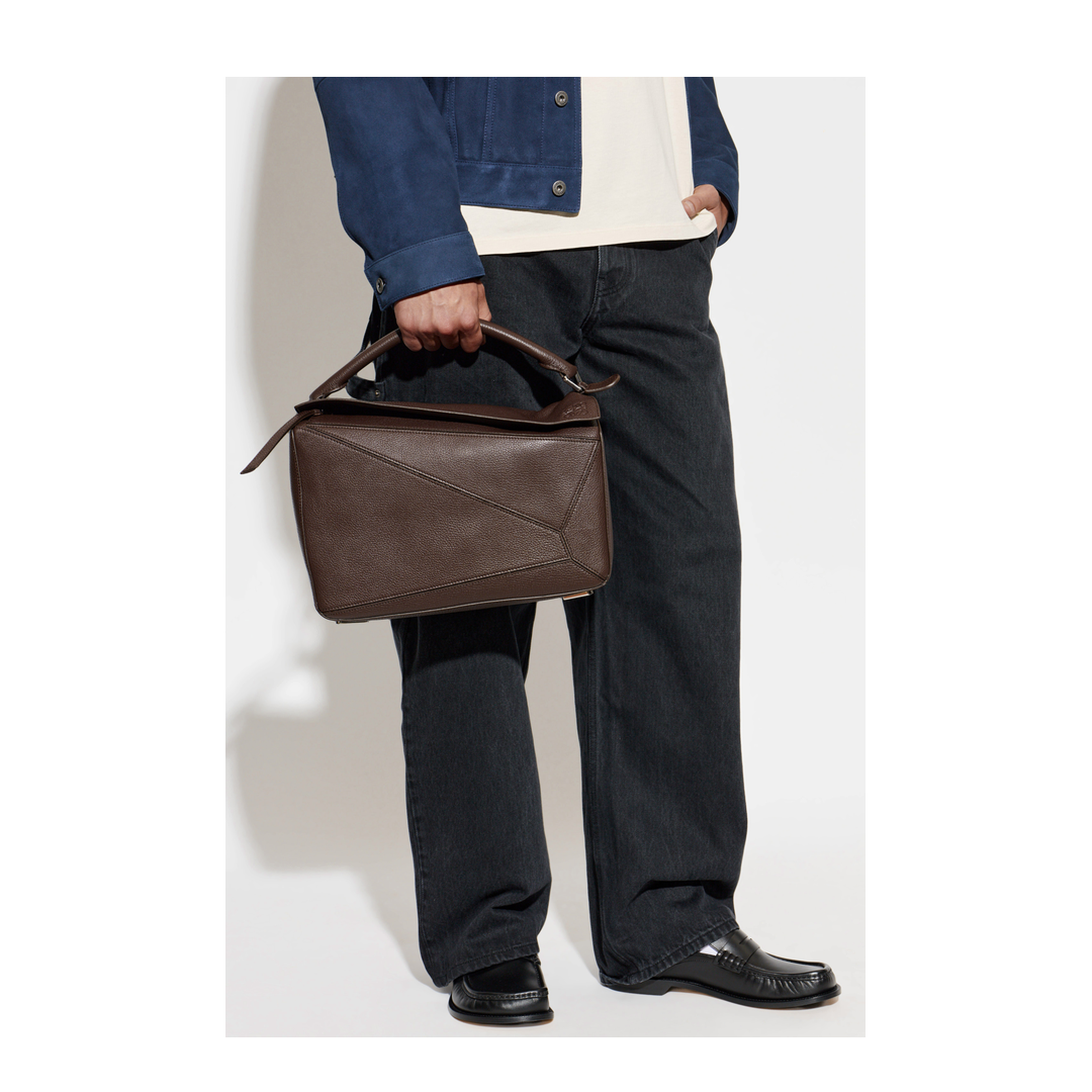 MAYFEYR - Loewe - Puzzle Large Bag - B510PNLX170CHOCOLATE
