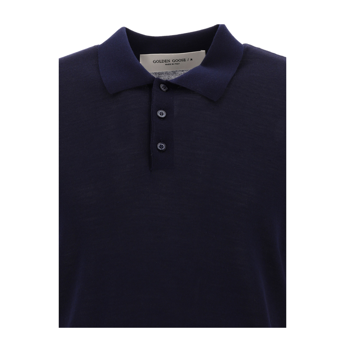 MAYFEYR - Golden Goose - Merino Wool Button Down Polo Shirt - GMP01412P00104150501
