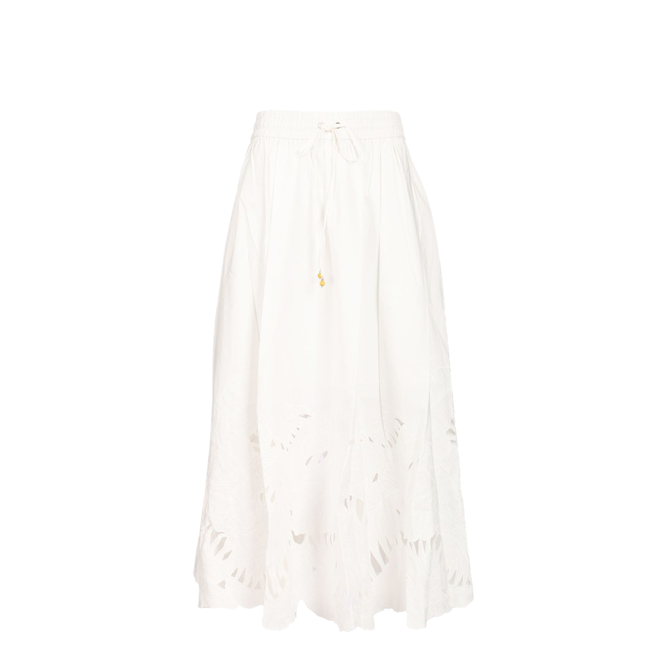 MAYFEYR - Zimmermann - Mahon Embroidered Midi Skirt - 9048SSS263IVO