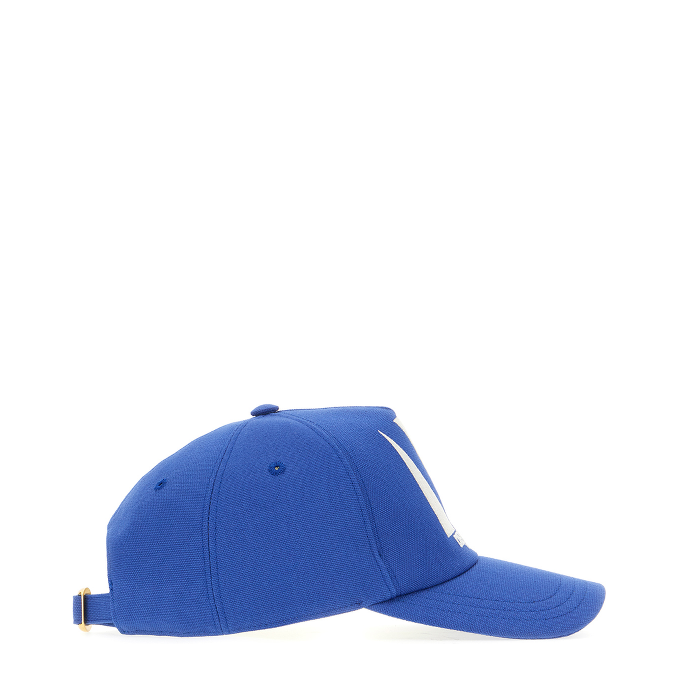 Electric Blue Cotton Baseball Cap