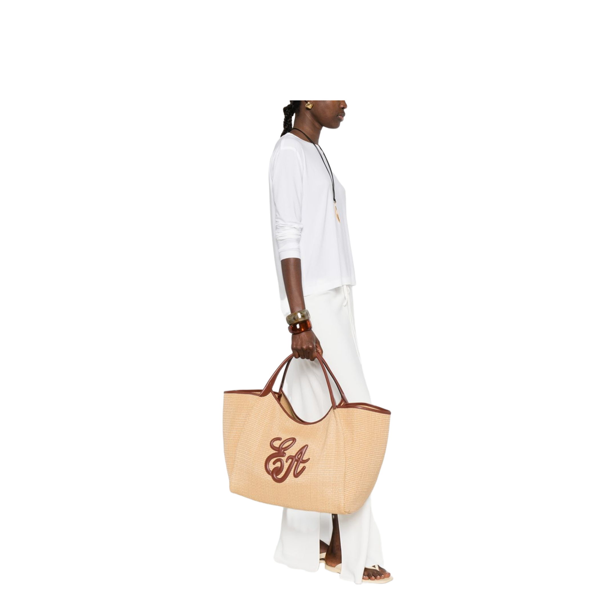 MAYFEYR - Emporio Armani - Leather Brown Bag - EW001008AF25819M1334