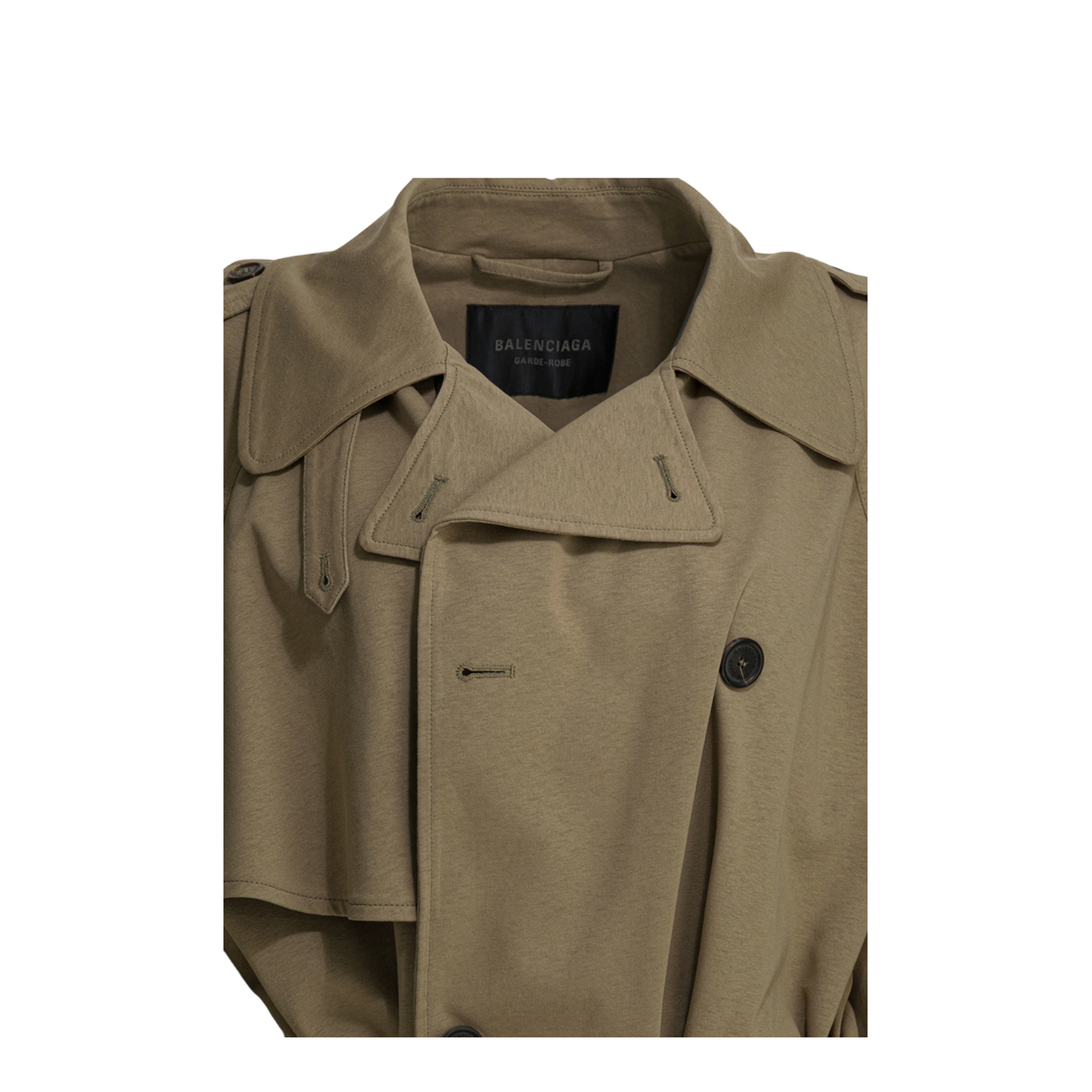 Cropped Light Trench in Explorer Beige
