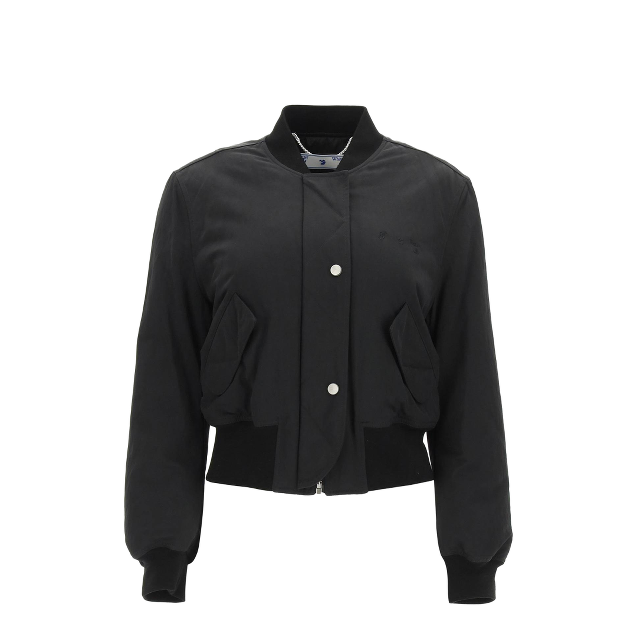 MAYFEYR - Off-White - Bomber With Logo Print - OWEH017F21FAB0011000
