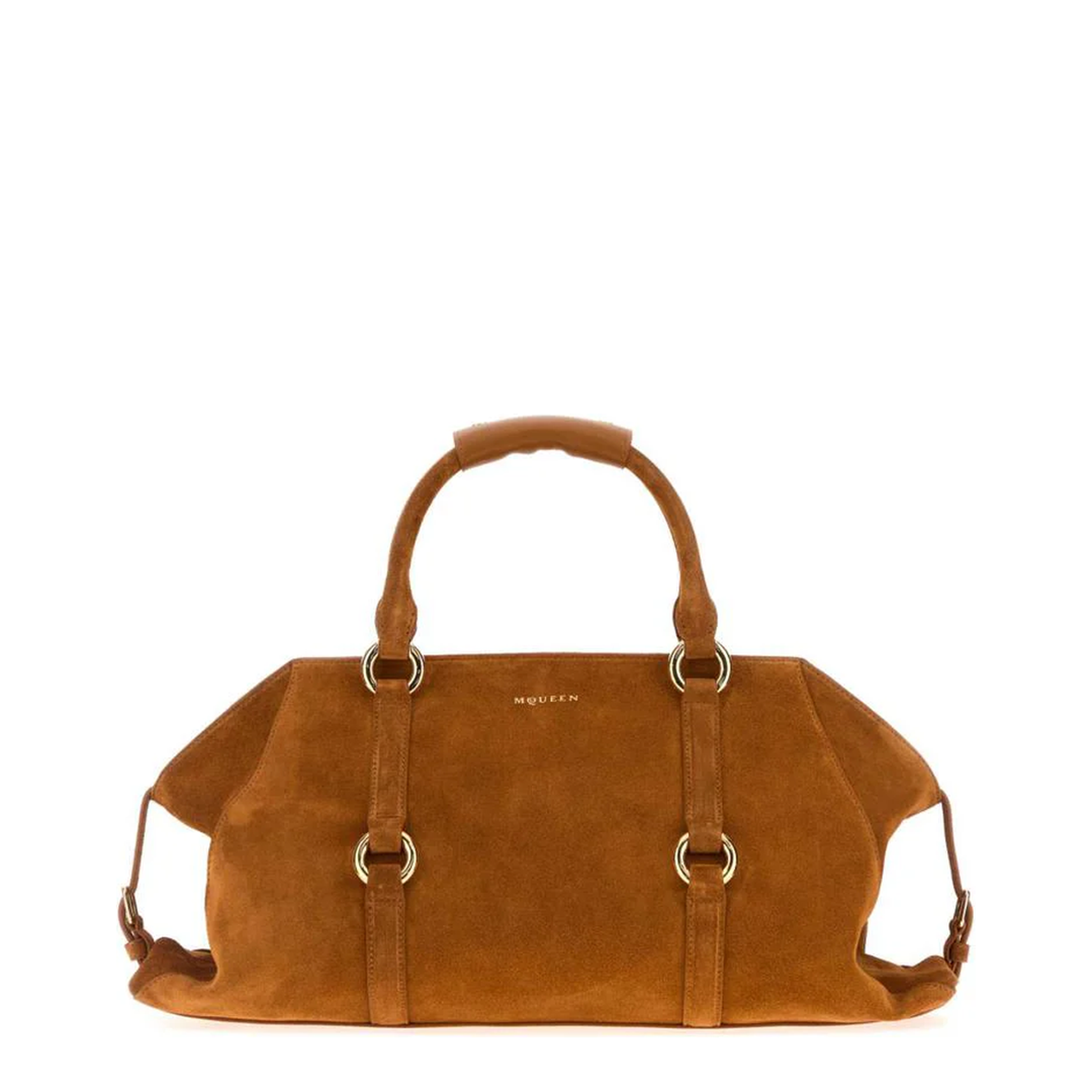Farringdon Handbag Suede Medium Caramel