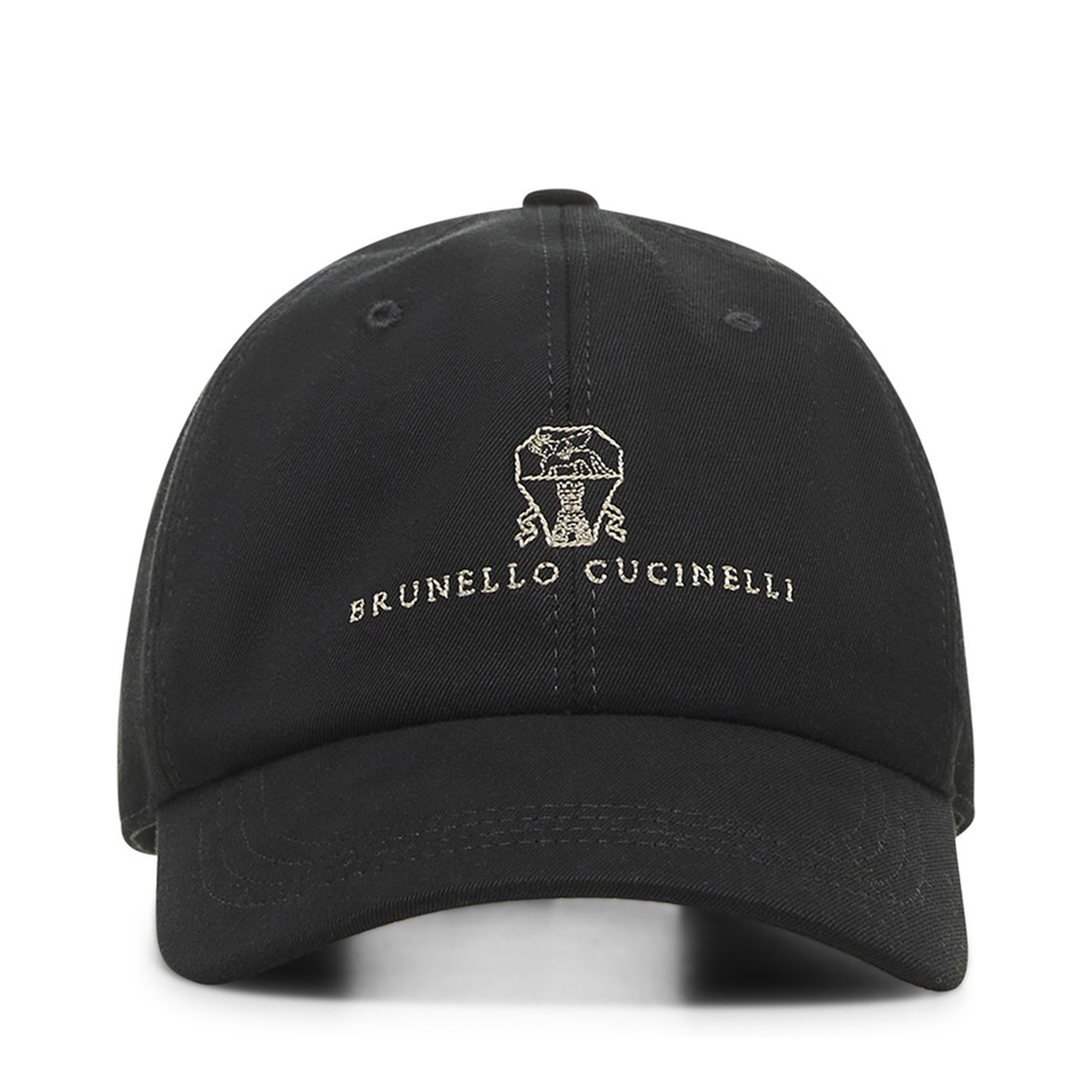 Embroidered Logo Baseball Cap Black