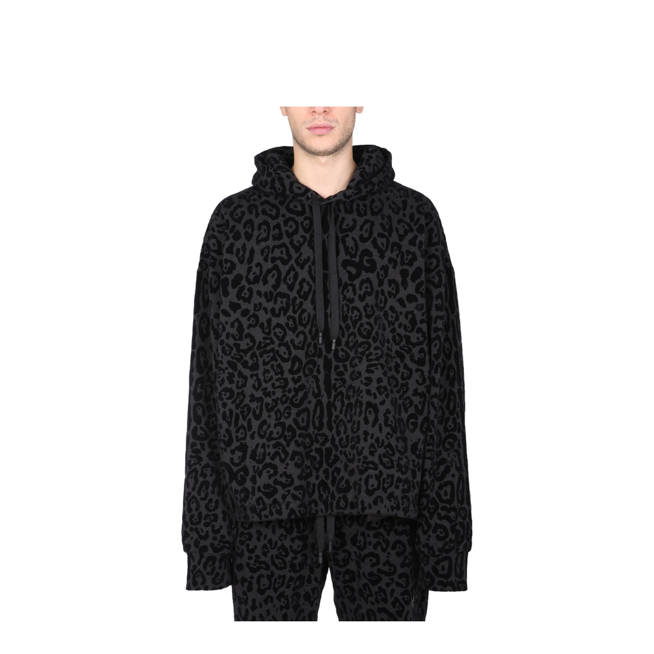 MAYFEYR - Dolce & Gabbana - Sweatshirt With Leopard Print - G9VZ0TG7YTHS9000