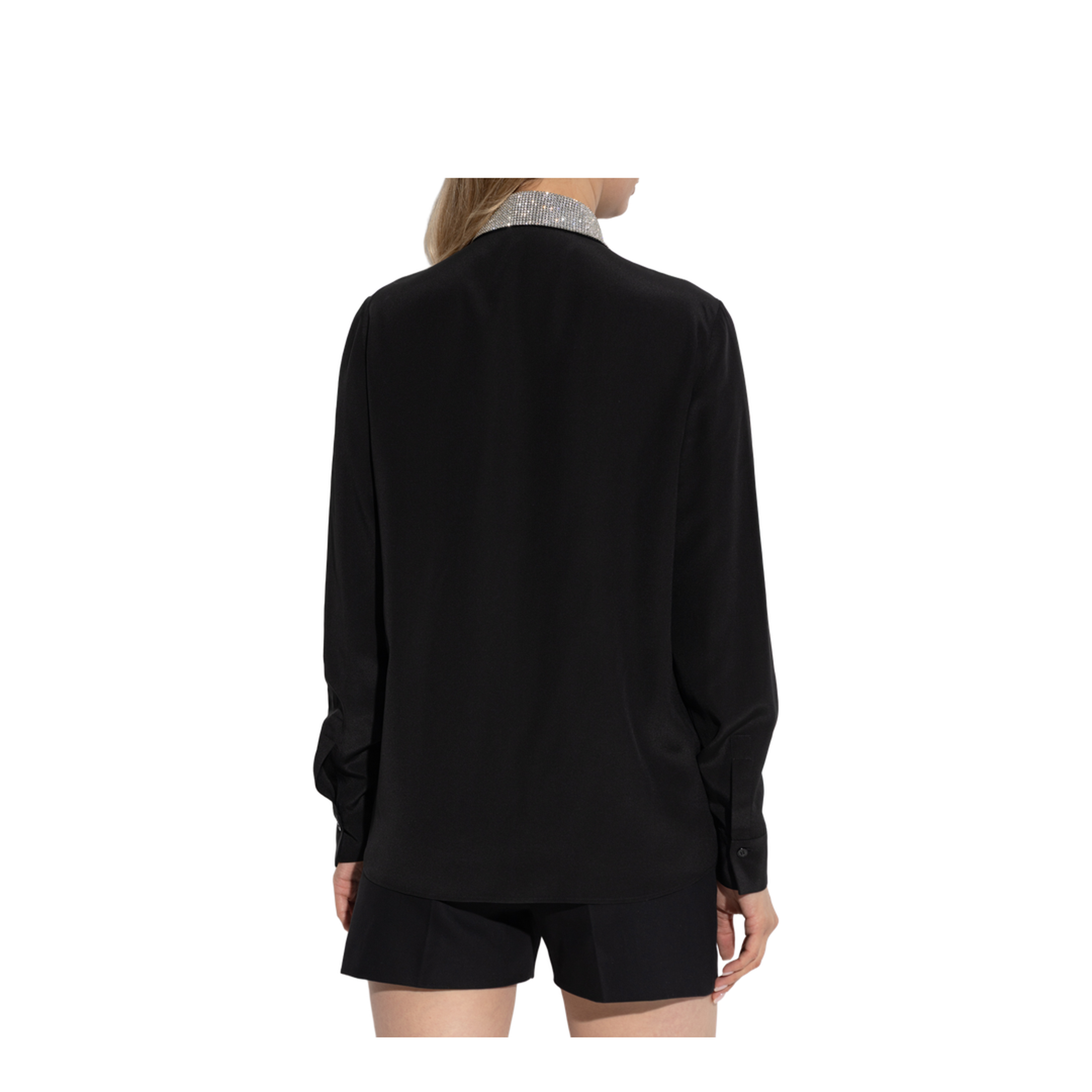 Fitted Long Sleeve Top - Black