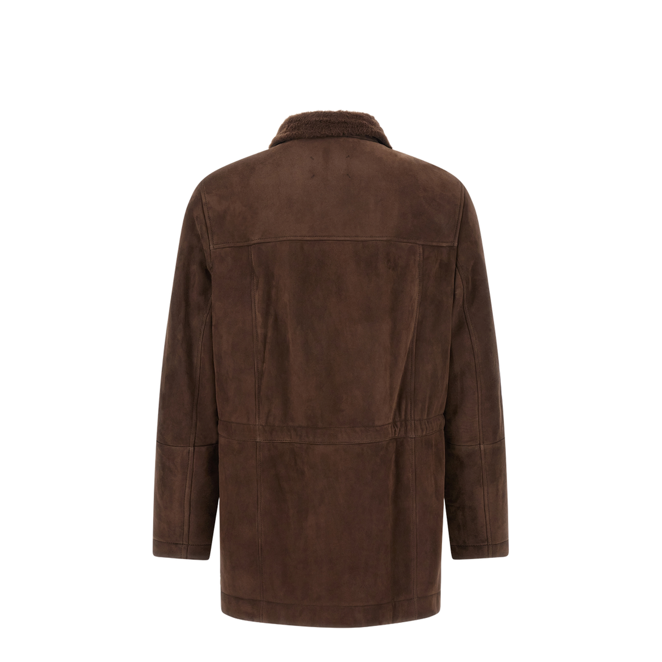 Men's Tone on tone Suede Shearling Coat