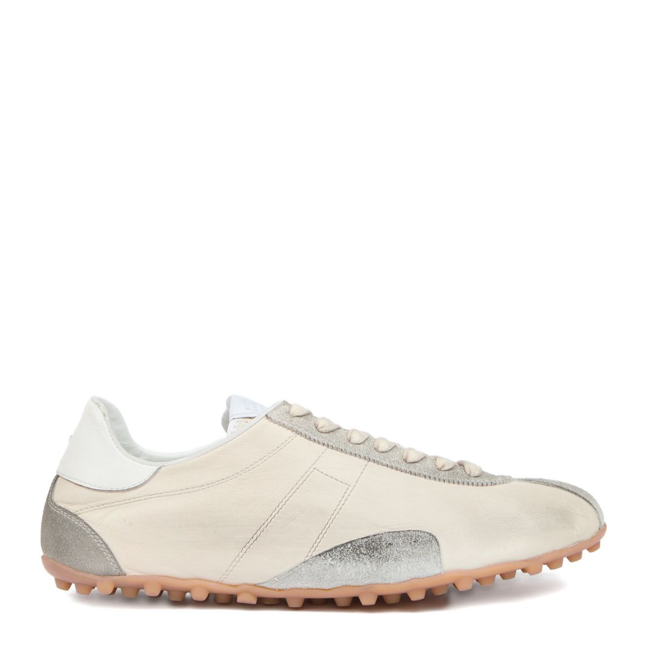 Sprinters Sneakers In Cream Leather And Vintage Suede