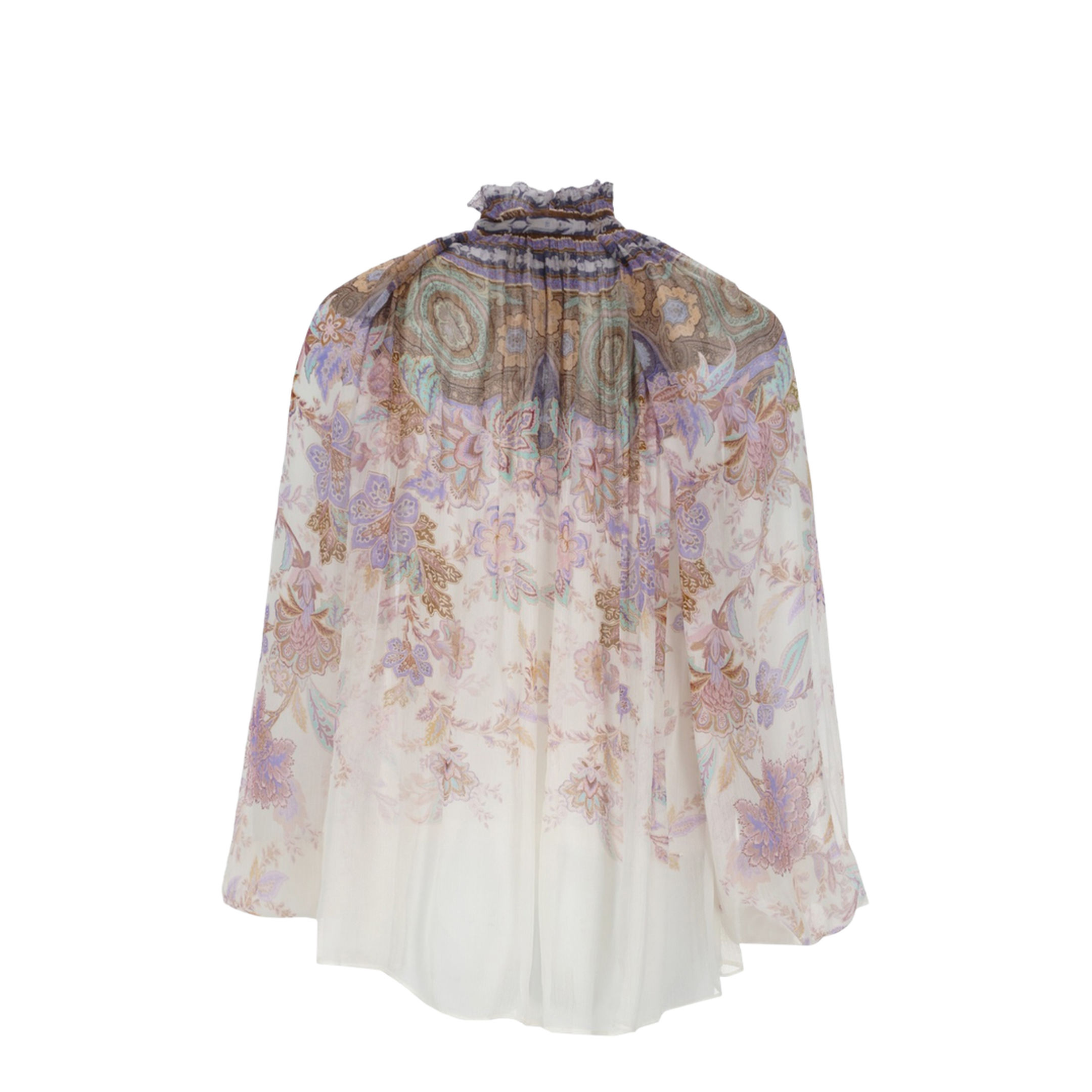 Luna Billow Puffed-Sleeve Blouse