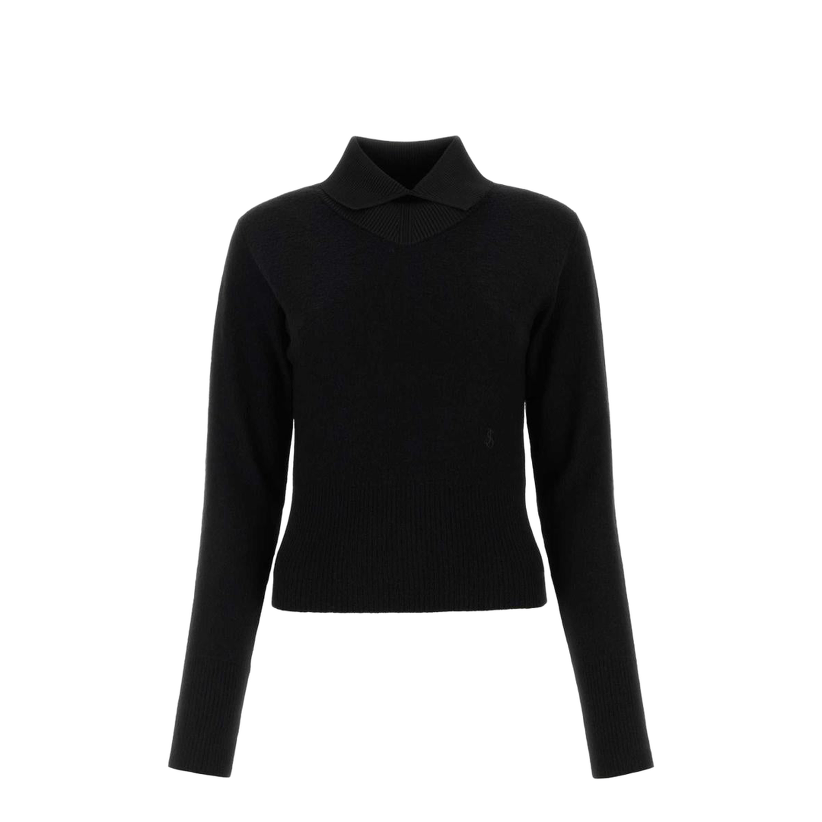 Black Wool Blend Sweater