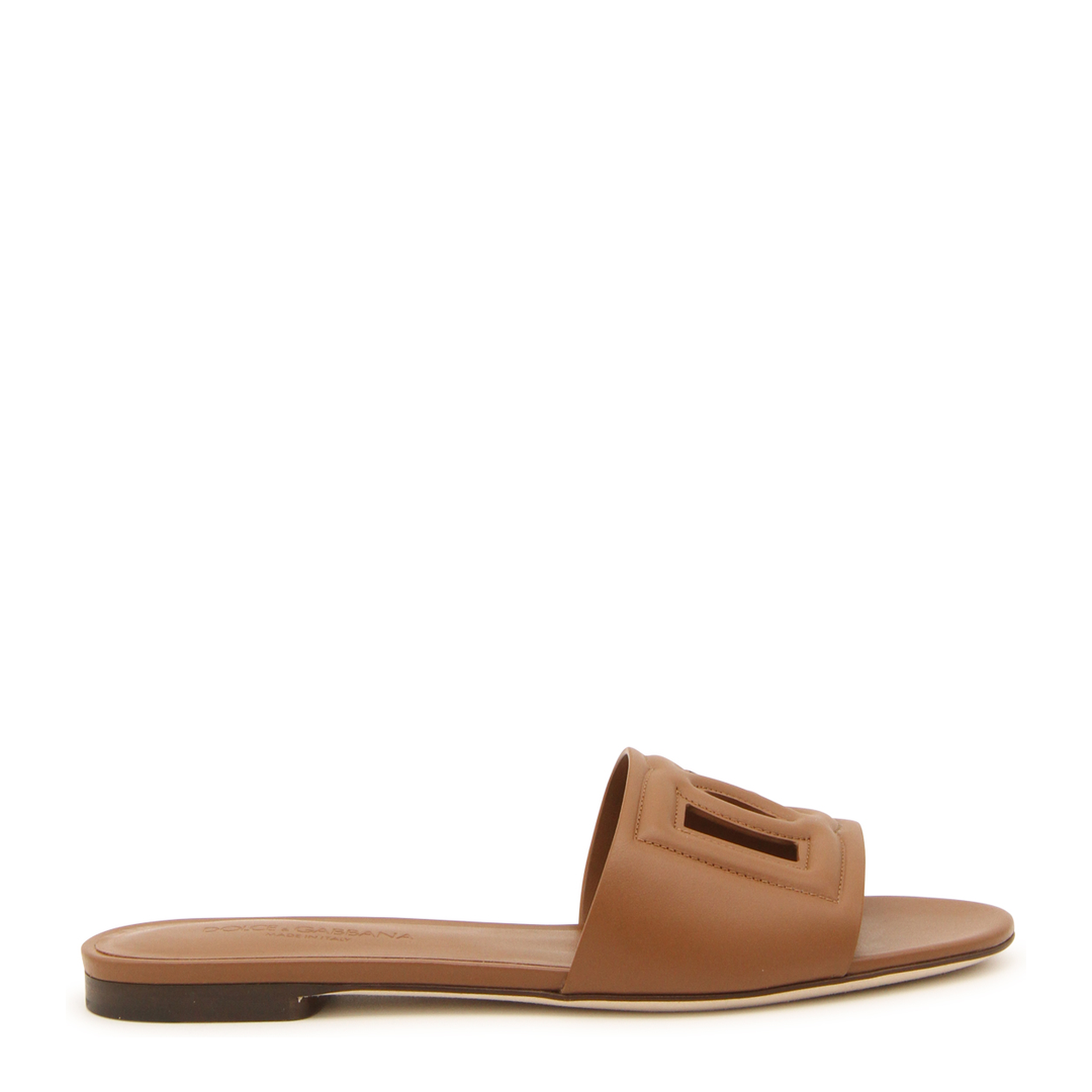 Calfskin Sliders with Logo