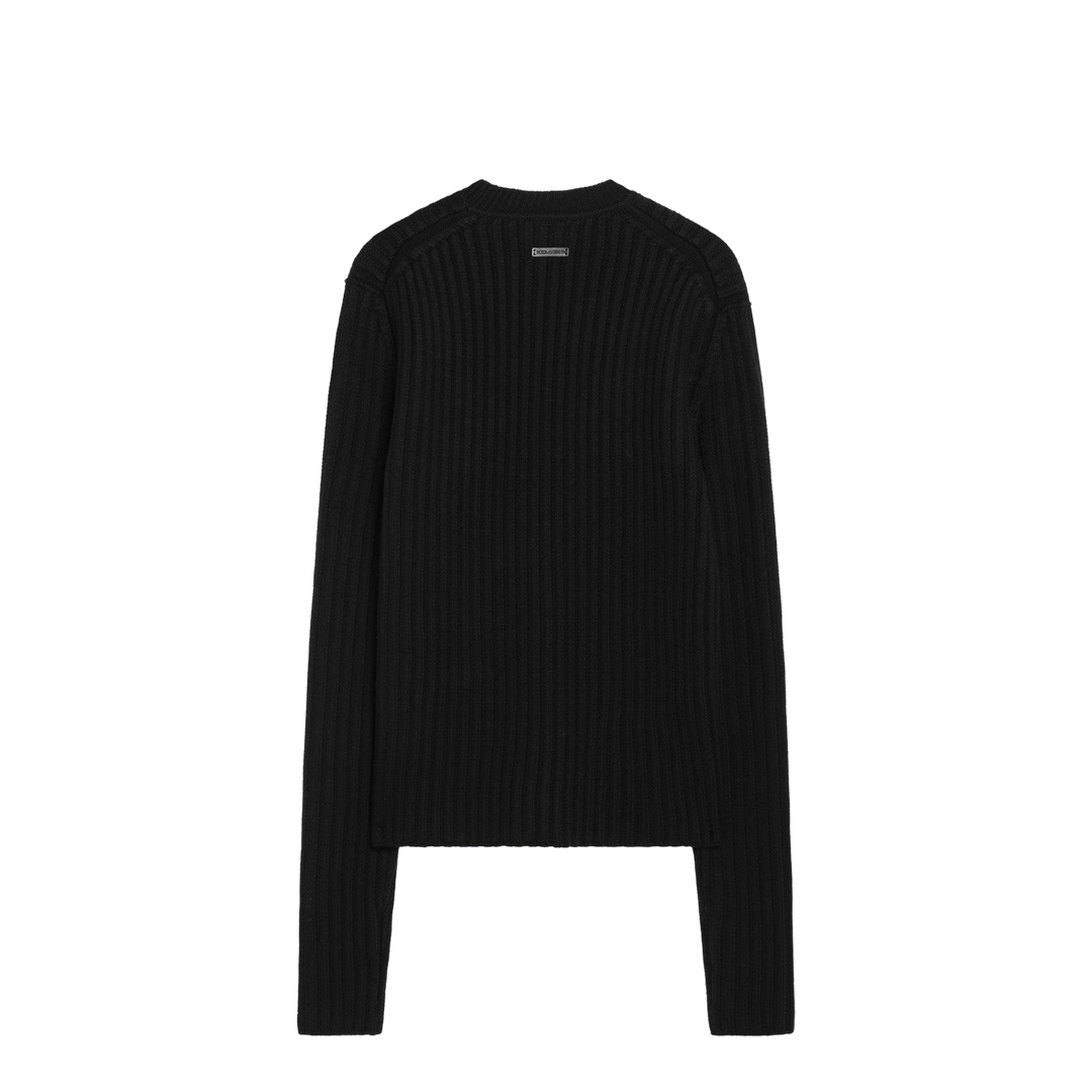 MAYFEYR - Dolce & Gabbana - Black Ribbed Wool Sweater - GXX46TJCVZ7N0000