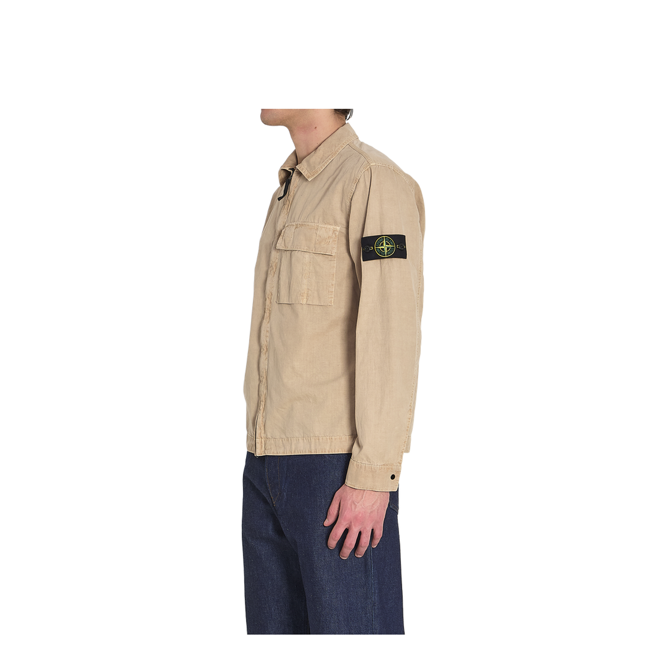 Brushed Organic Cotton Canvas Overshirt