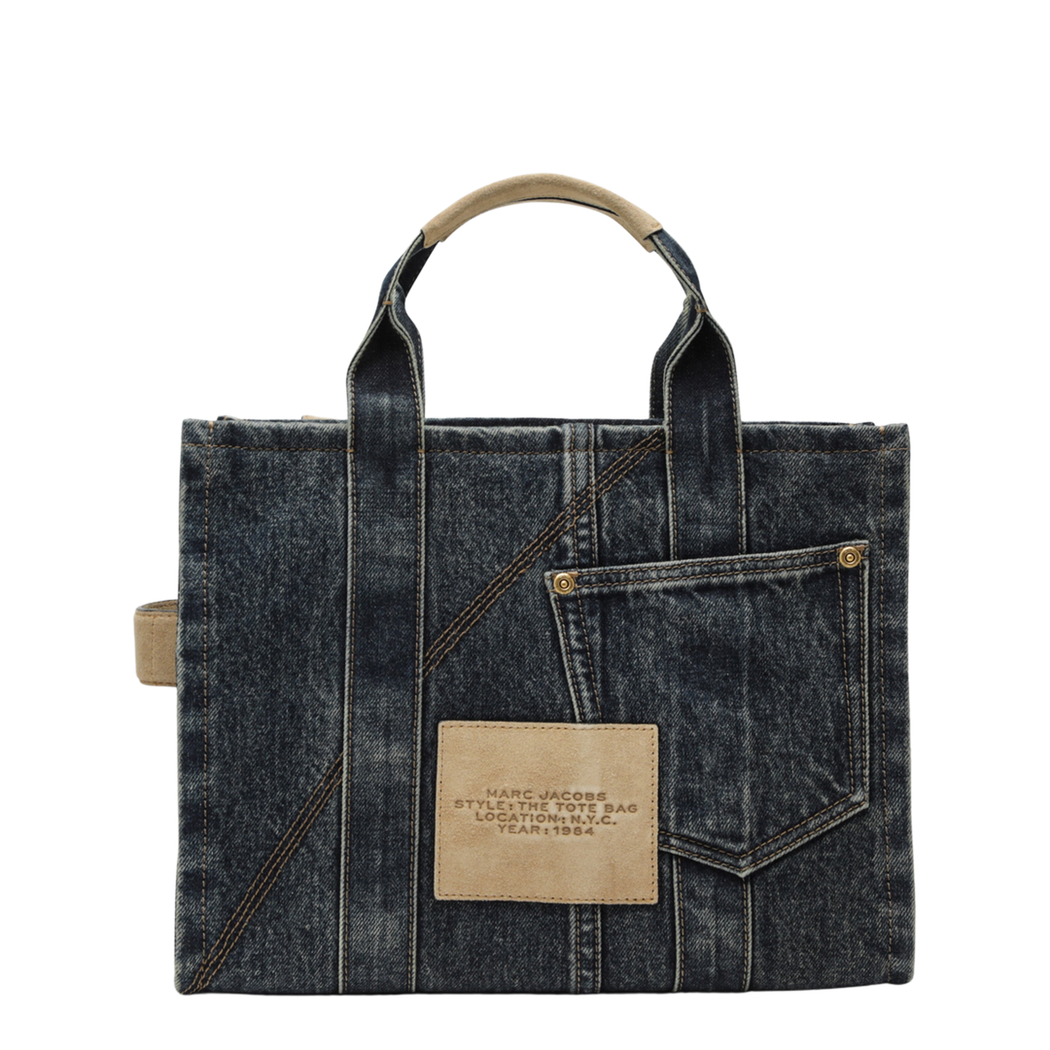 MAYFEYR - Marc Jacobs - Cargo Tote Bag Medium In Denim And Suede - 2S6HTT006H02CO427