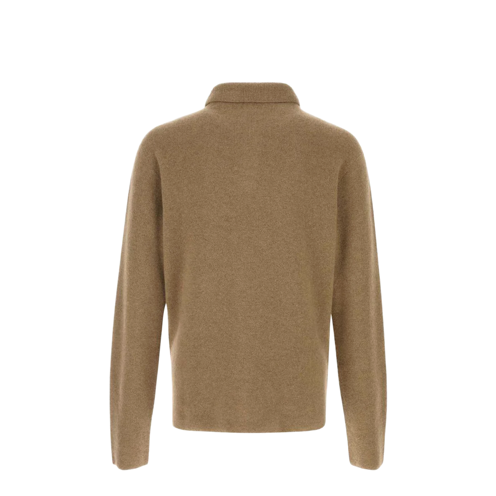 Camel Cashmere Tiger Polo Shirt