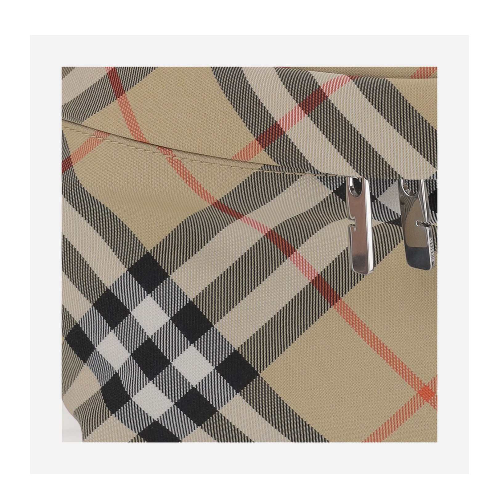 Check Canvas Belt Bags - Sand