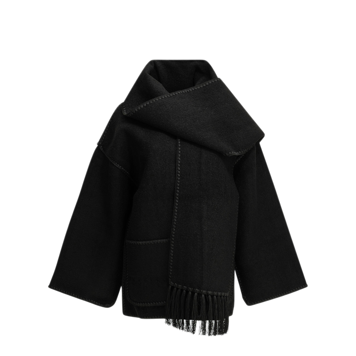 MAYFEYR - Toteme - Short Wool Coat - 2441018201200BLACK