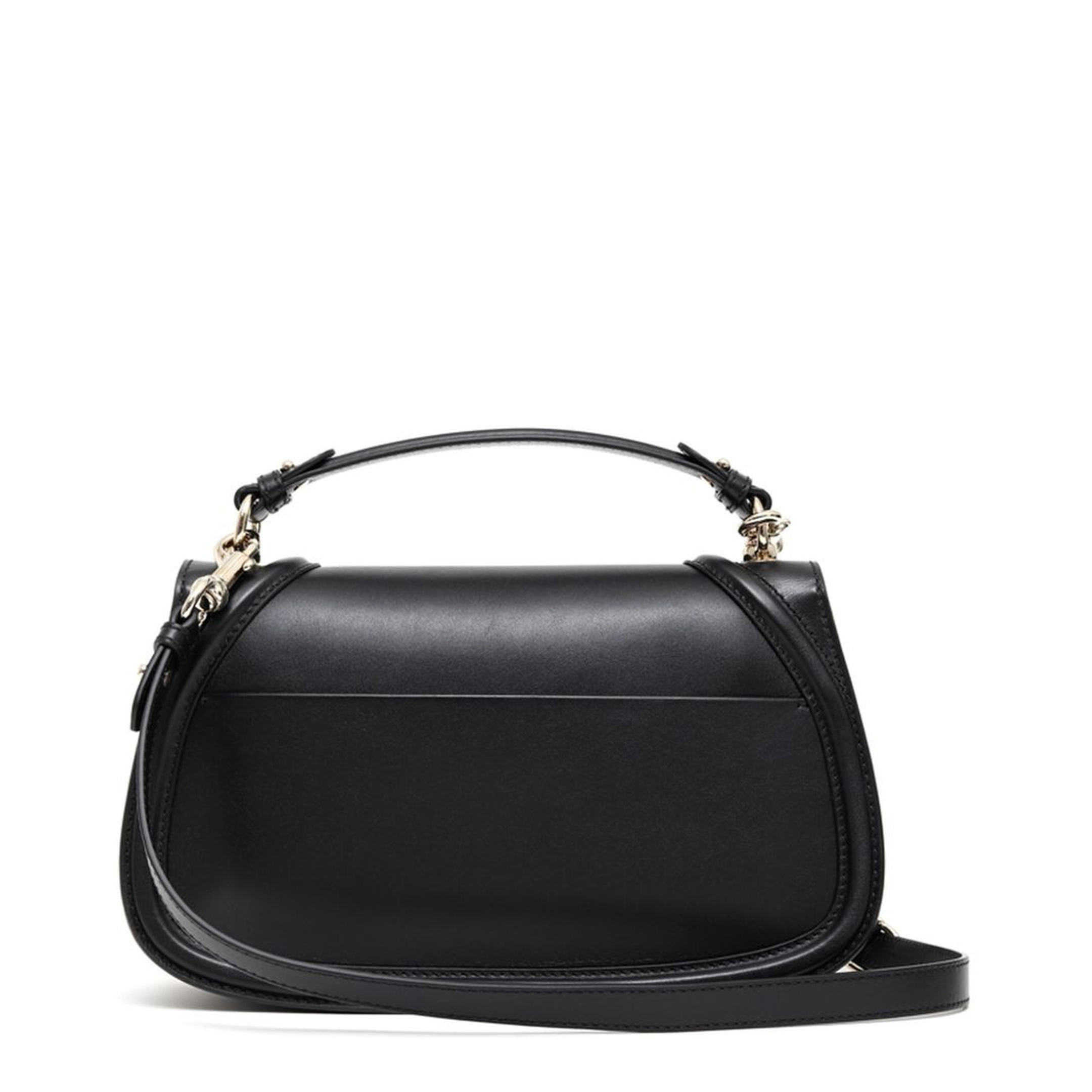 Blondie Large Leather Top Handle Bag - Black
