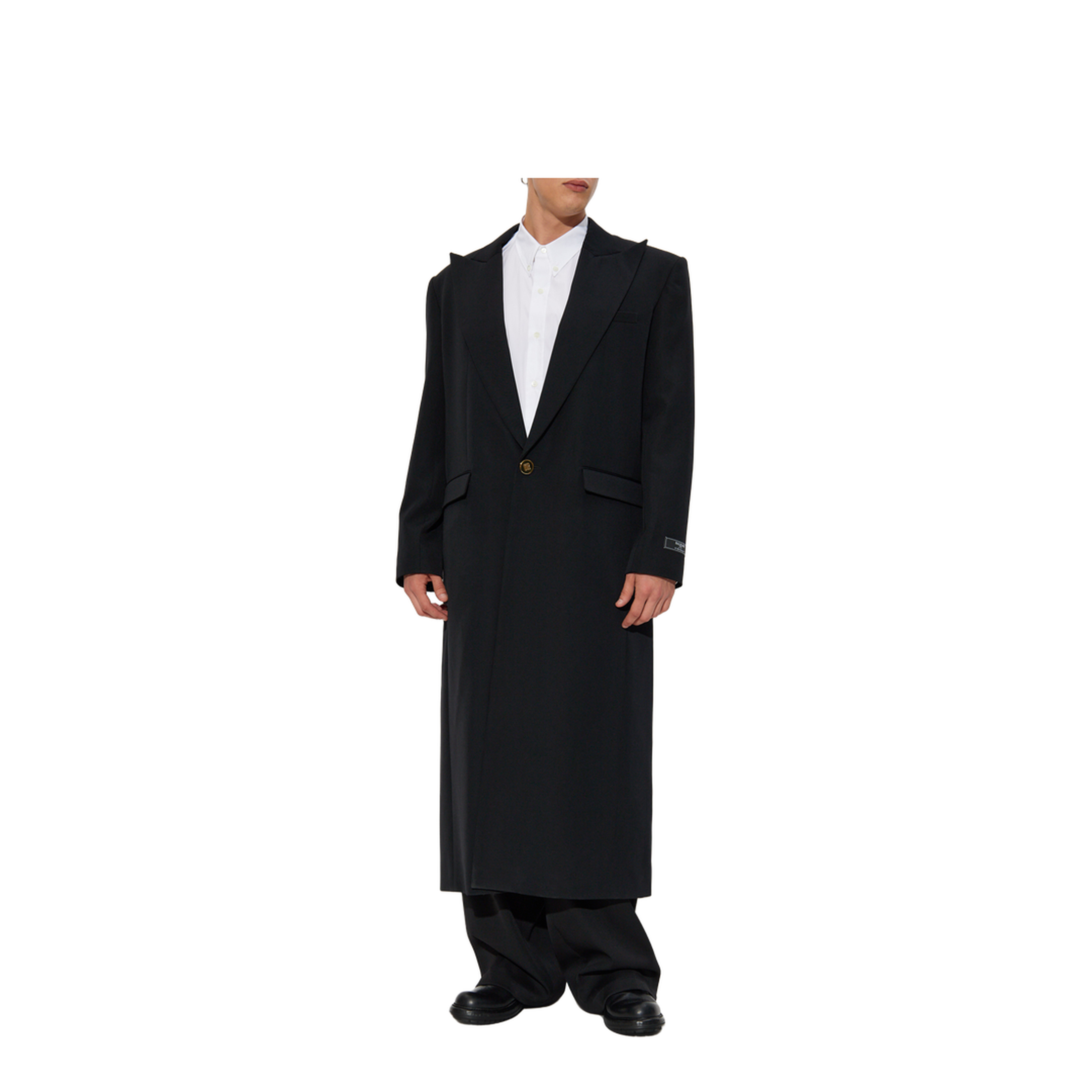Men's Long Coat Black
