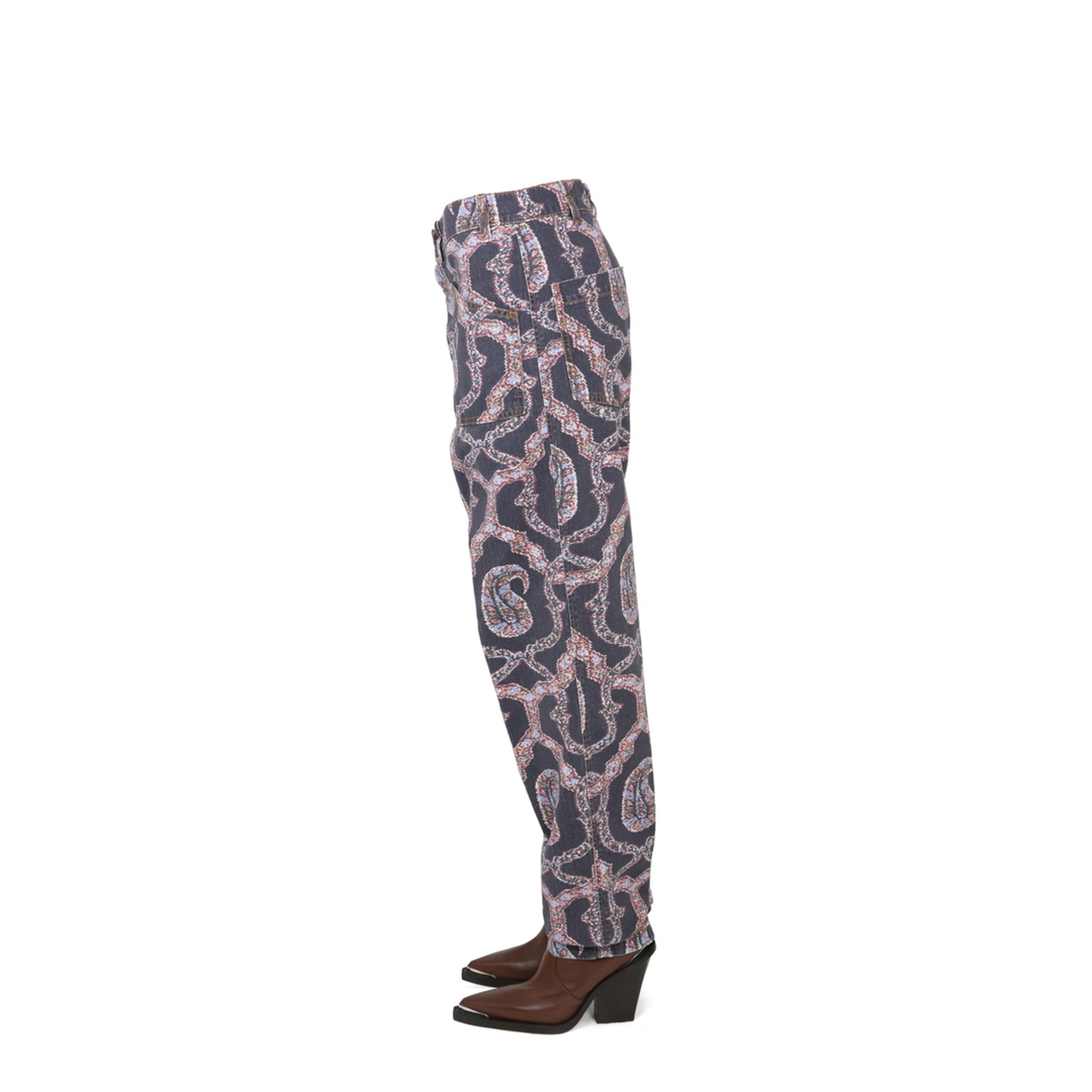 Paisley Denim Pants
