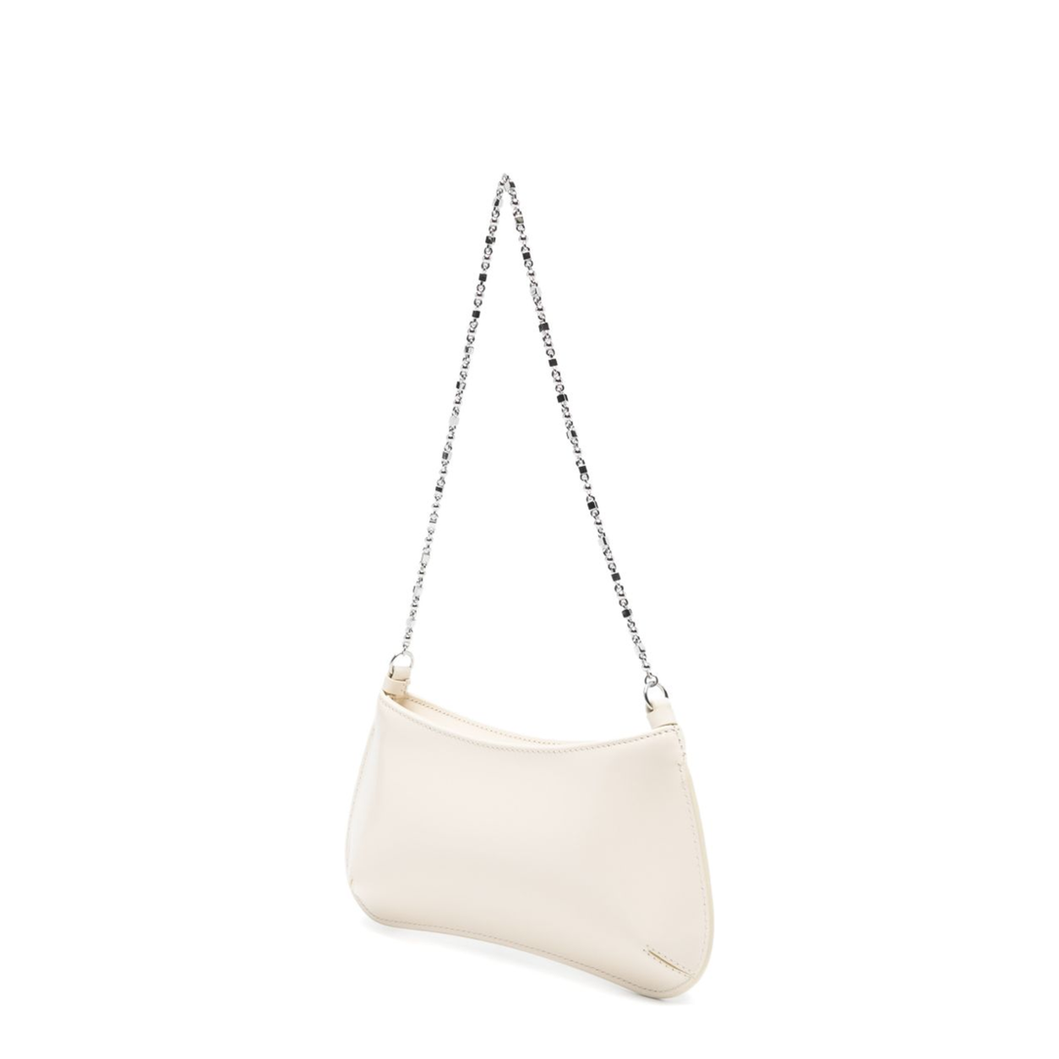 Bisou Chaîne Small Calfskin Shoulder Bag - Light Ivory