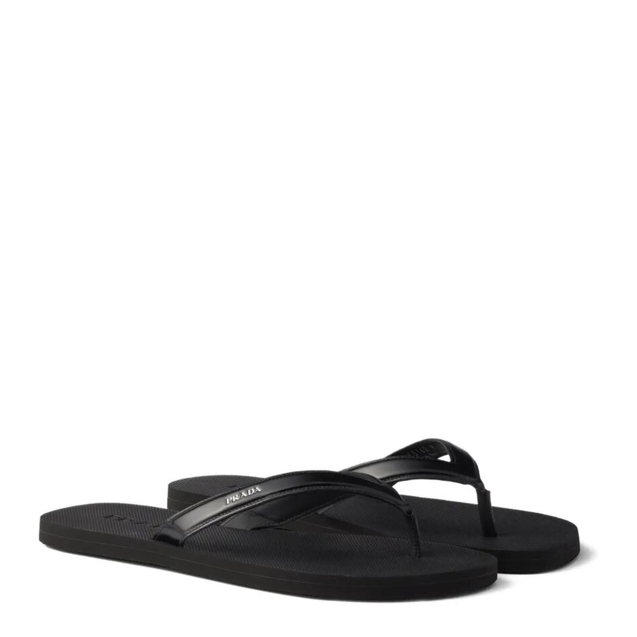 MAYFEYR - Prada - Brushed Leather Flip-Flops - 2Y3162FG001055F0002