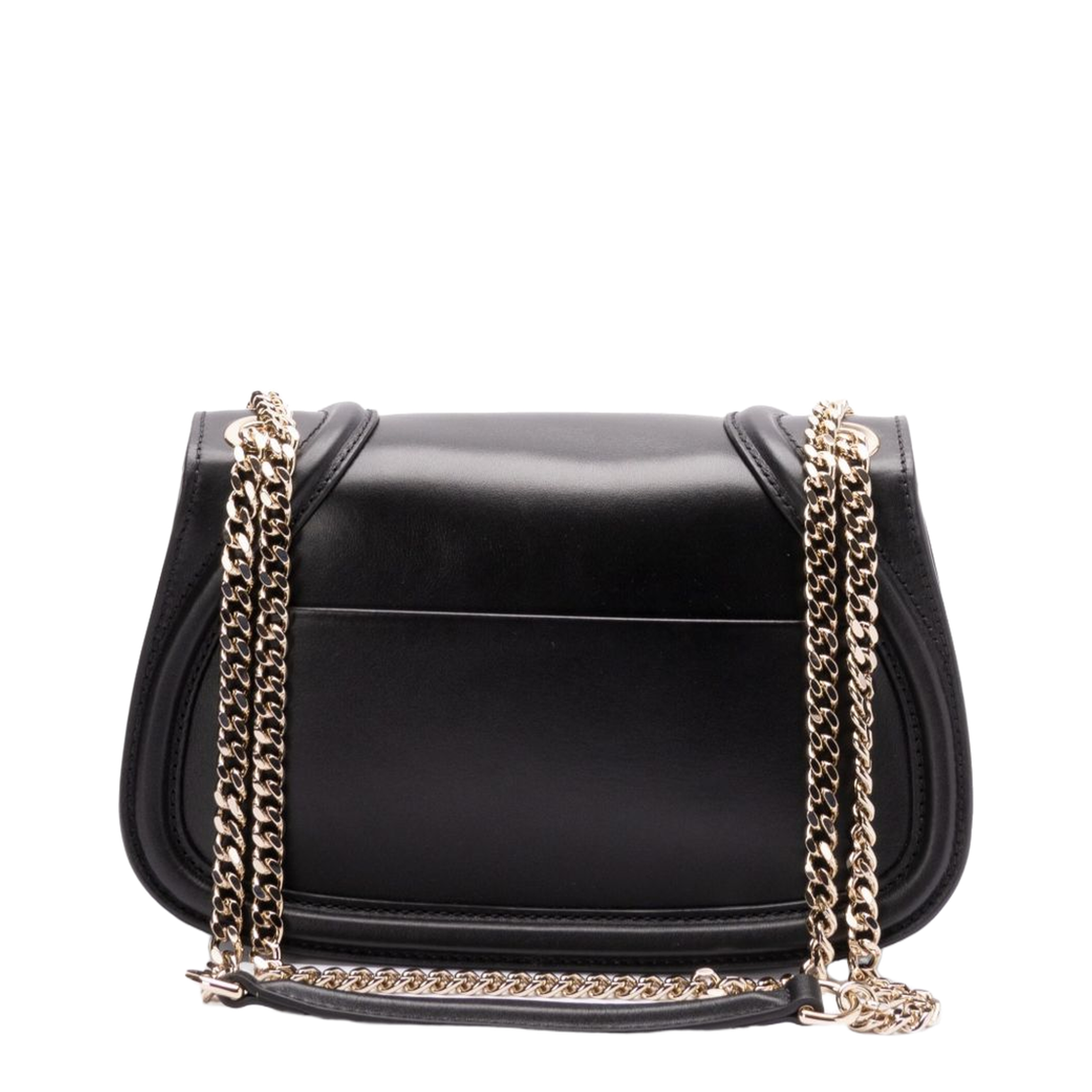 Blondie Medium Leather Shoulder Bag - Black