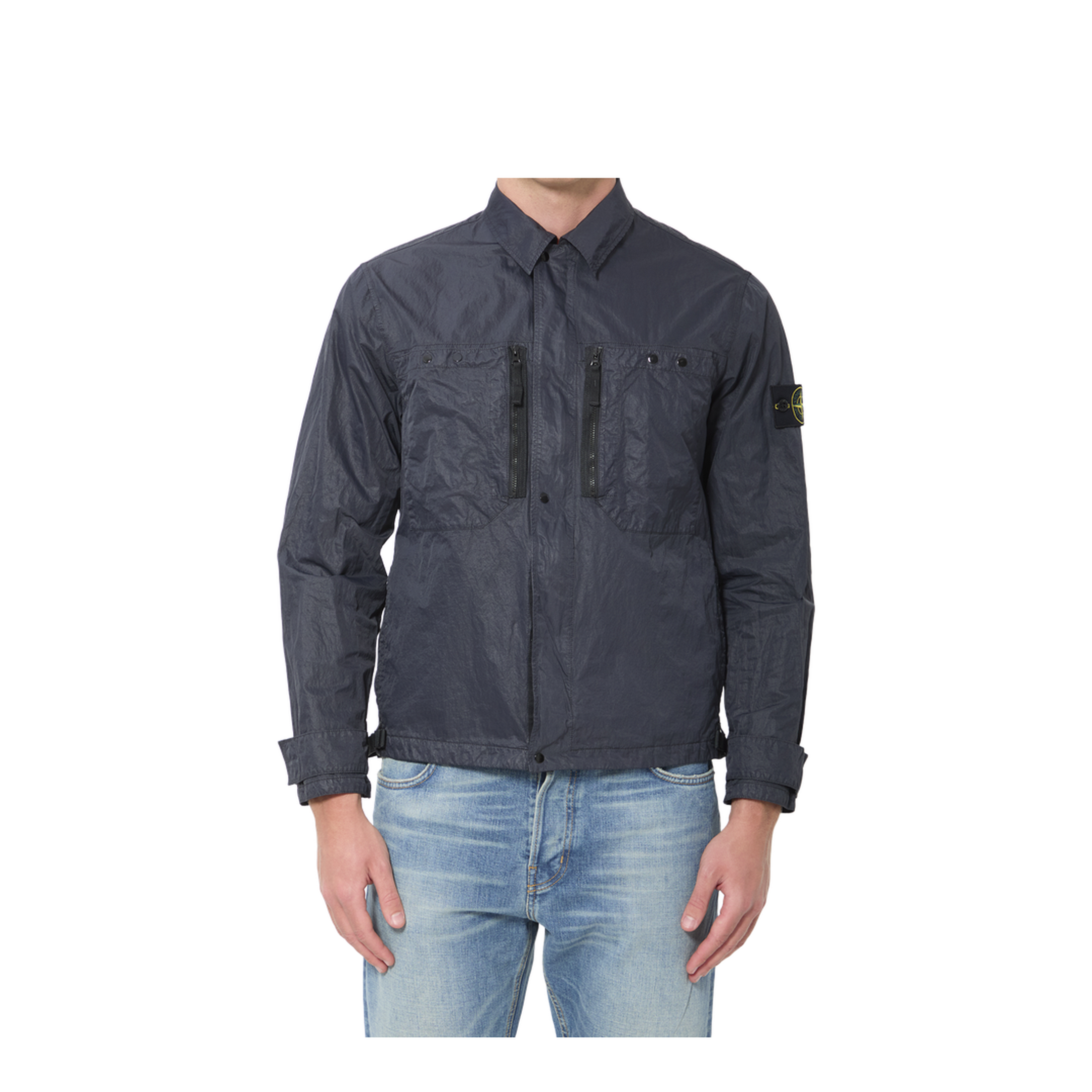 MAYFEYR - Stone Island - Navy Blue Nylon Overshirt - L1S151200020S0351V0020