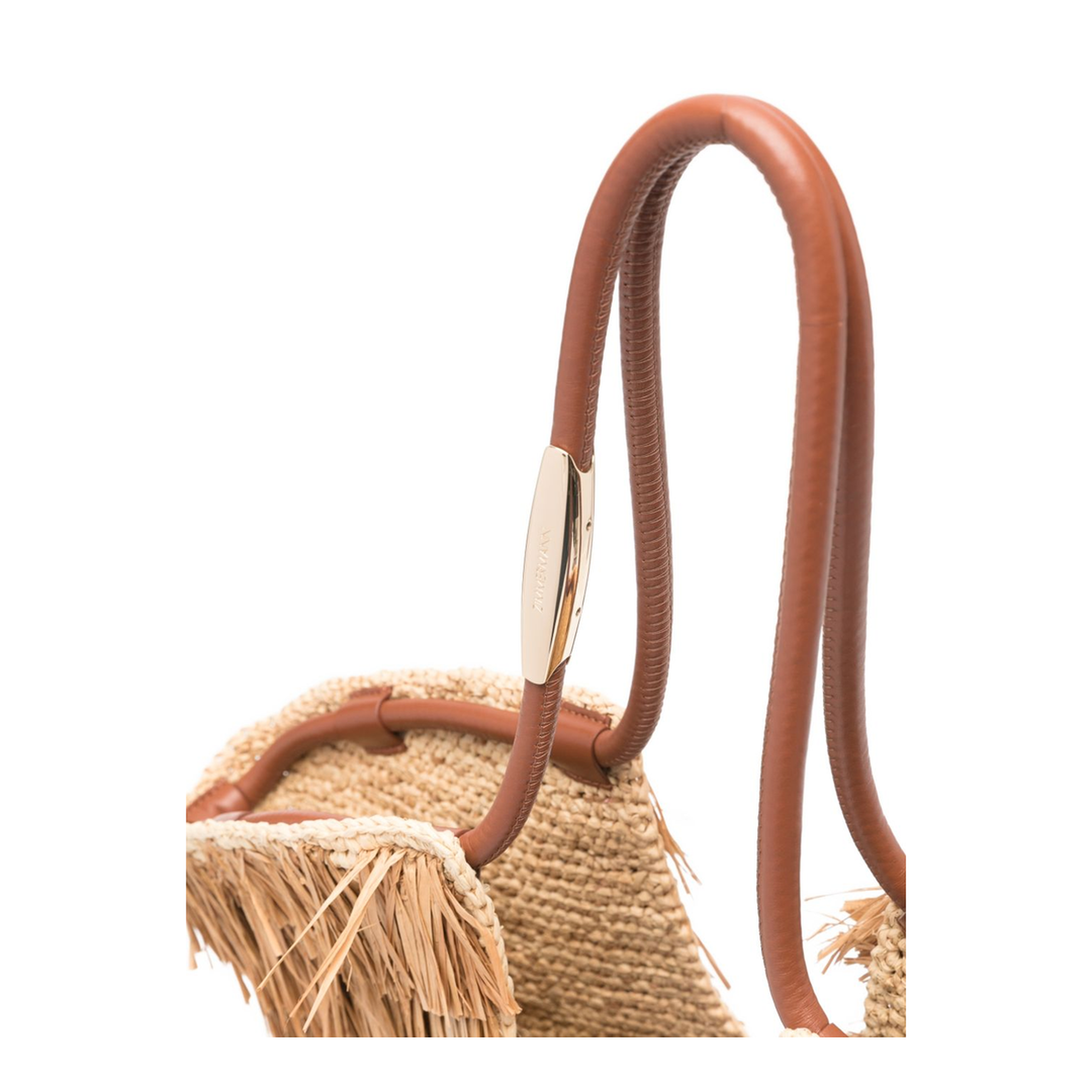 Goldentime Medium Fringed Tote Bag - Brown