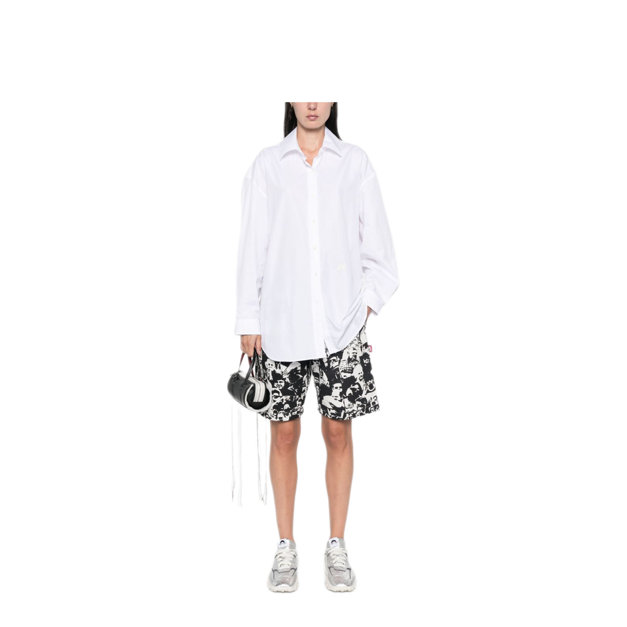 MAYFEYR - Palm Angels - Monogram-Embroidered Loose Shirt - PWGE004F24FAB0010103