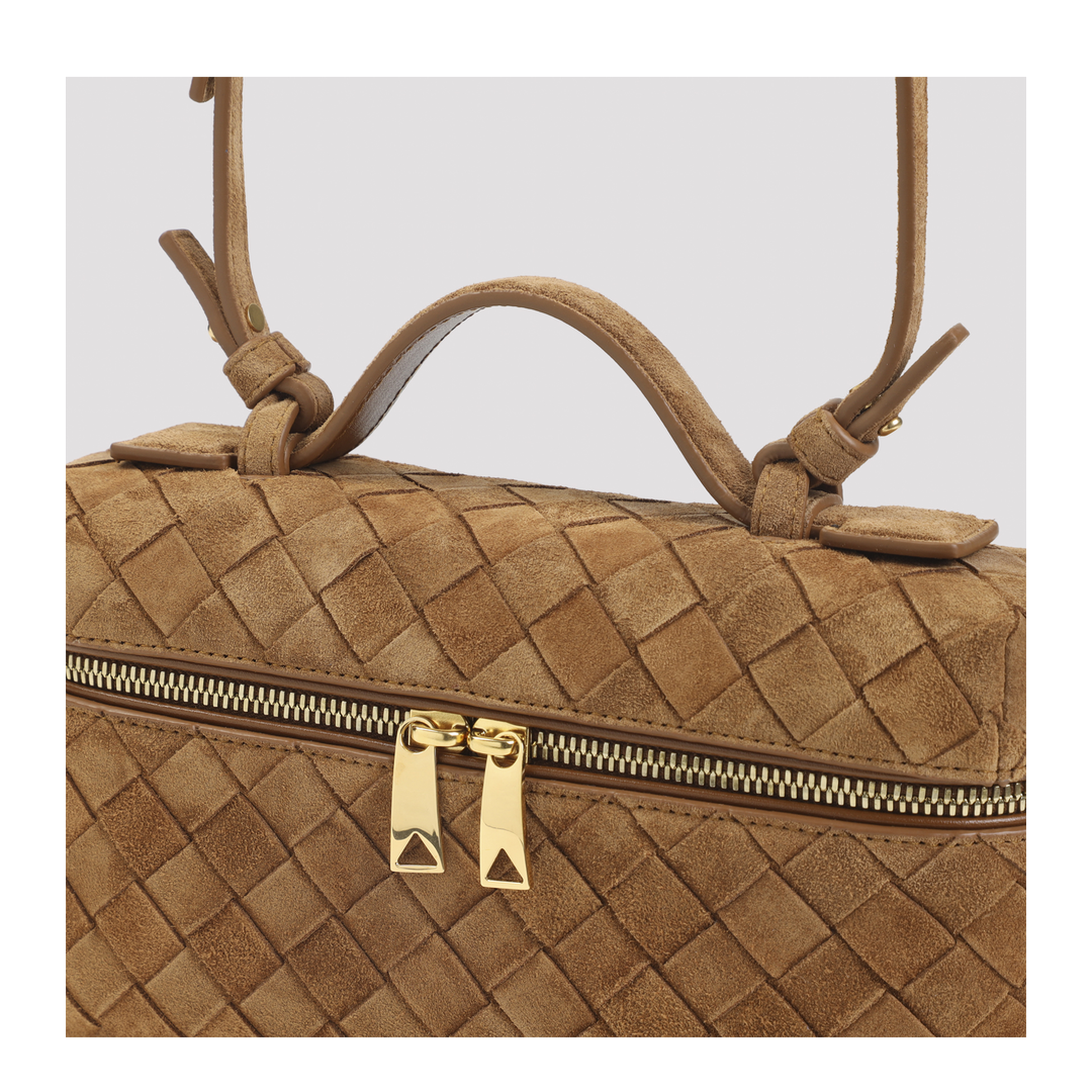 MAYFEYR - Bottega Veneta - Suede Vanity Case Bag - 789109V5ZZ1