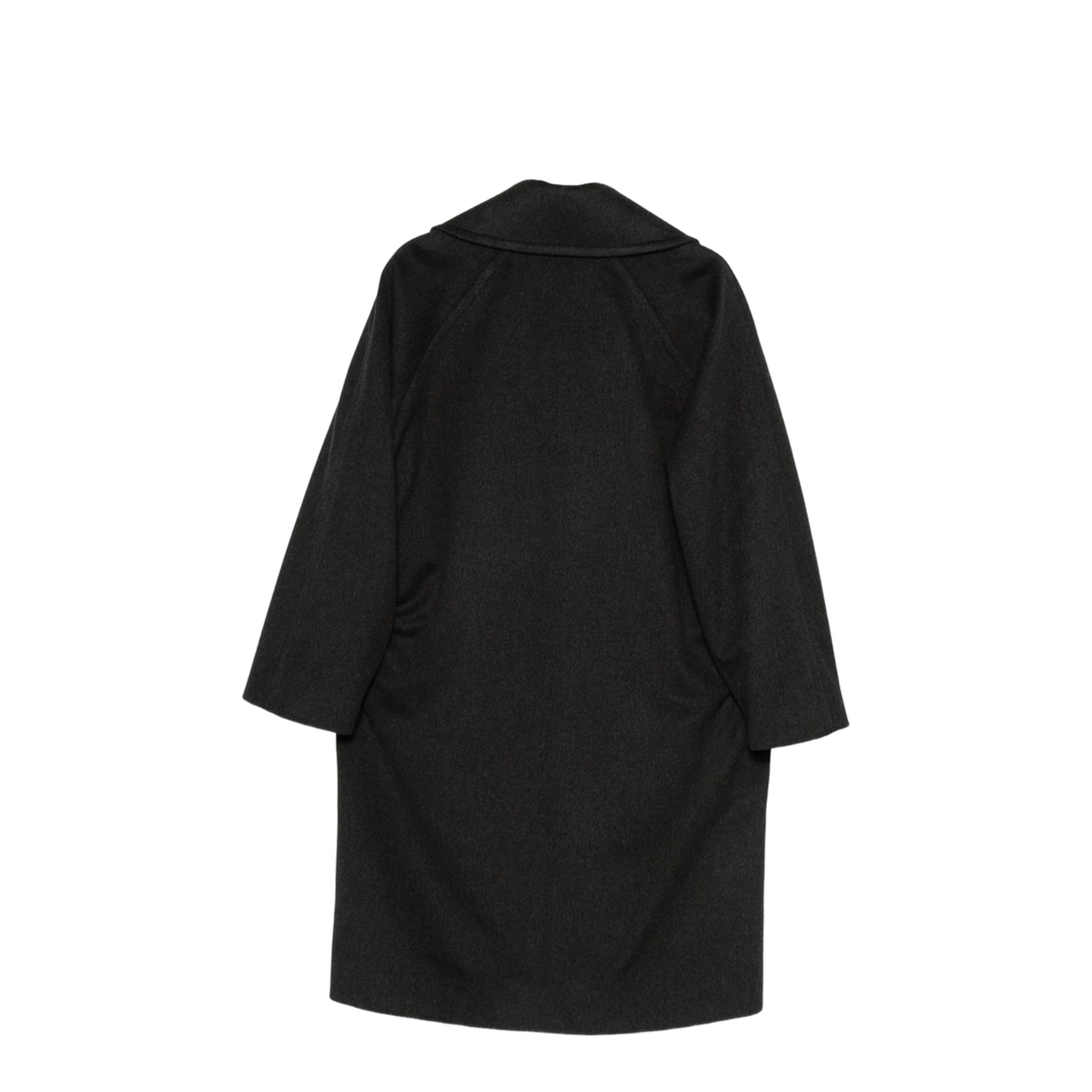 Grey Wool Double-Breasted Coat