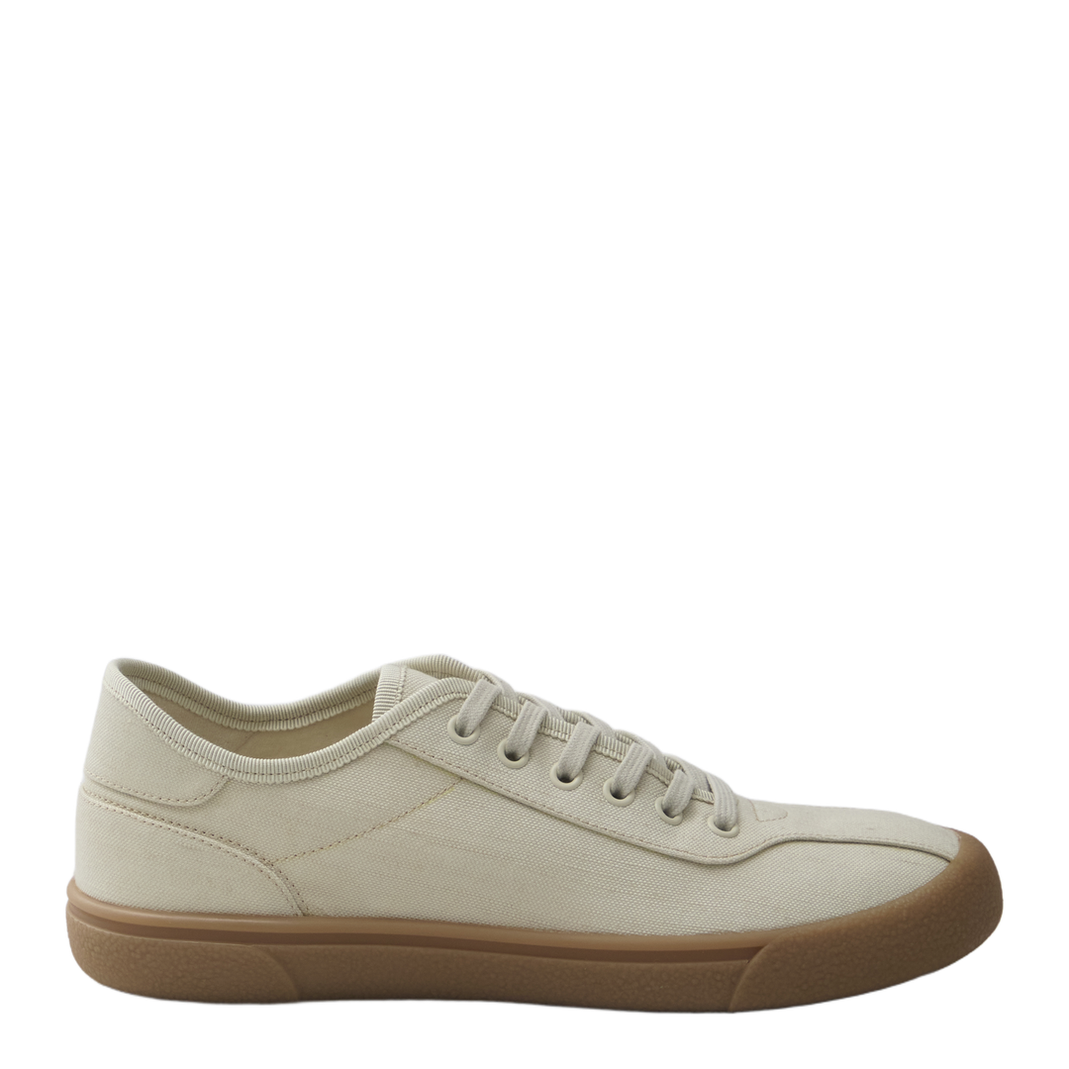 Canvas Sneakers in Viscose and Linen