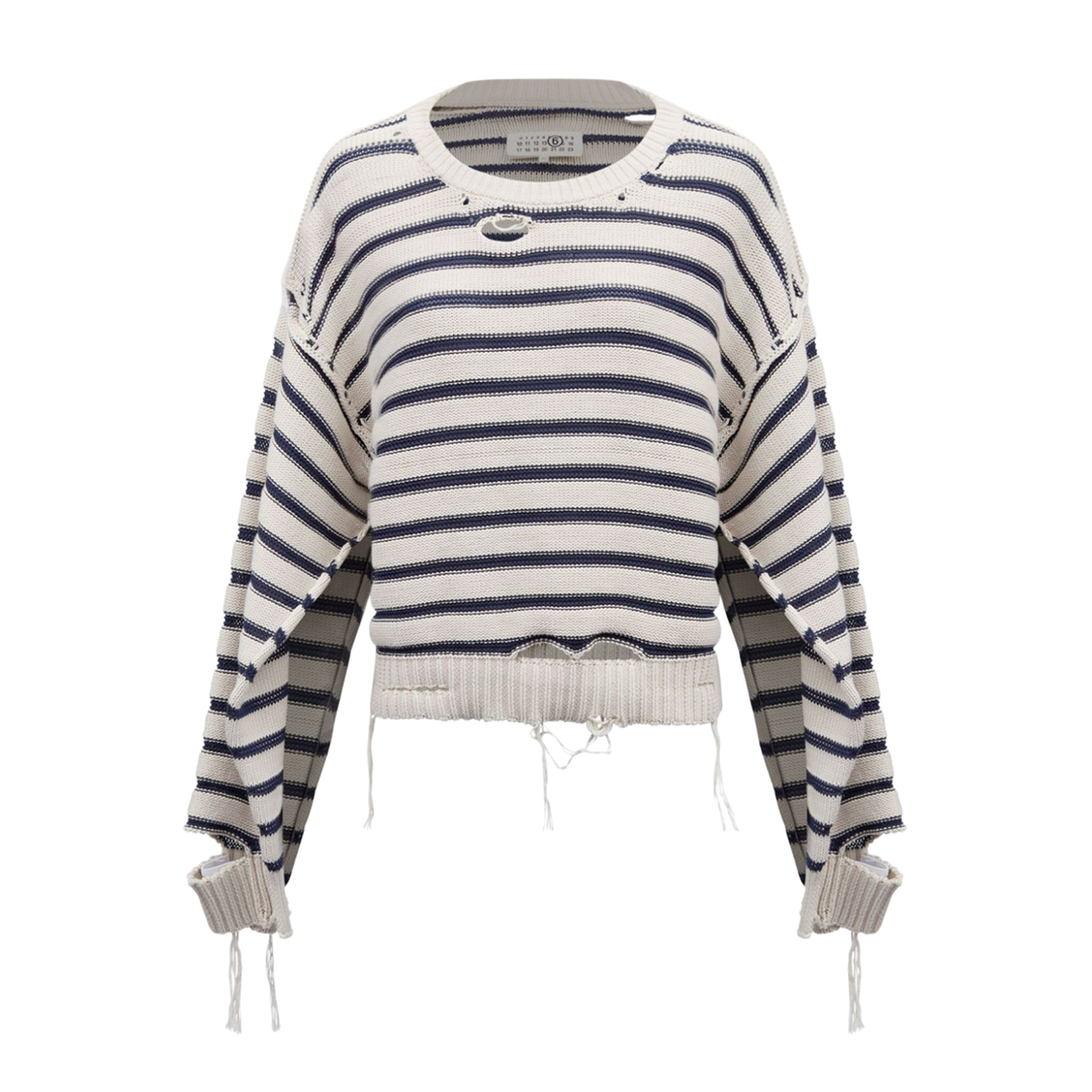 Cotton Knitted Striped Jumper