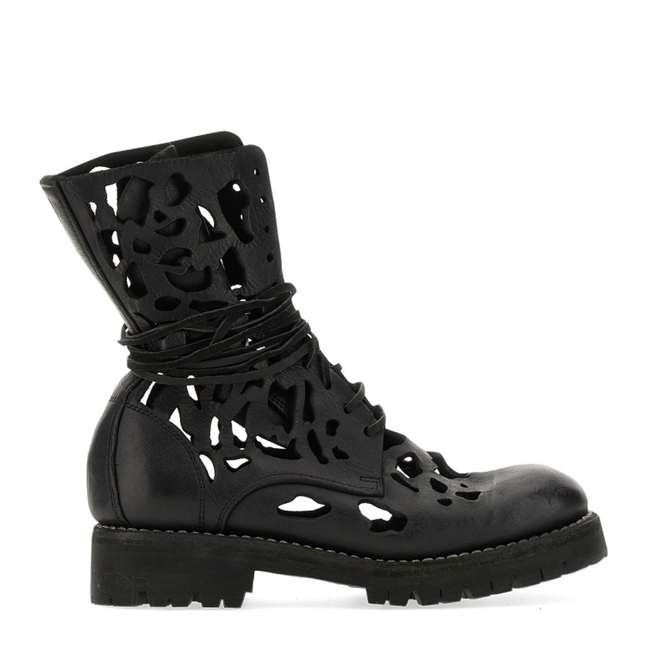 MAYFEYR - Guidi - Ankle Boot With Cut Out Details - 791VLSBLKT