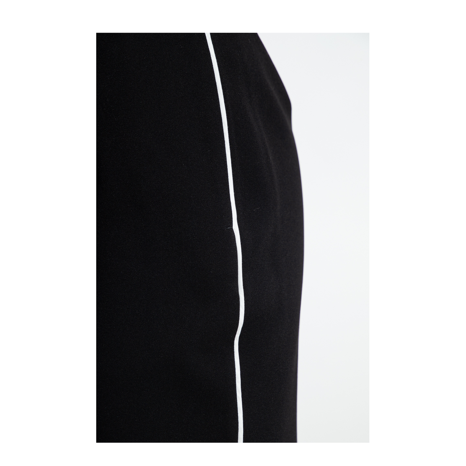 Black Pleat-Front Pants