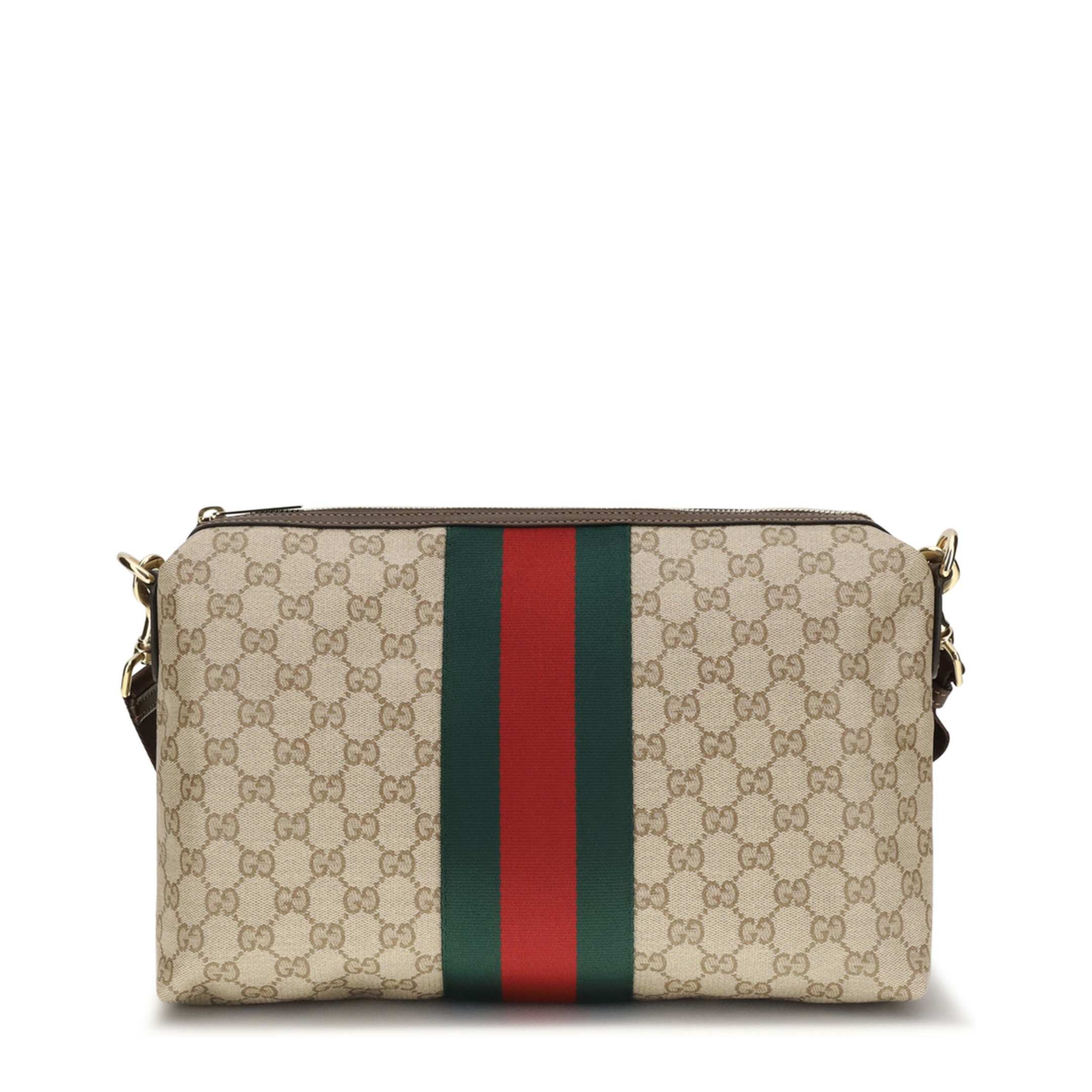 MAYFEYR - Gucci - Medium Gg Shoulder Bag With Web Stripe - A002KXFAF99