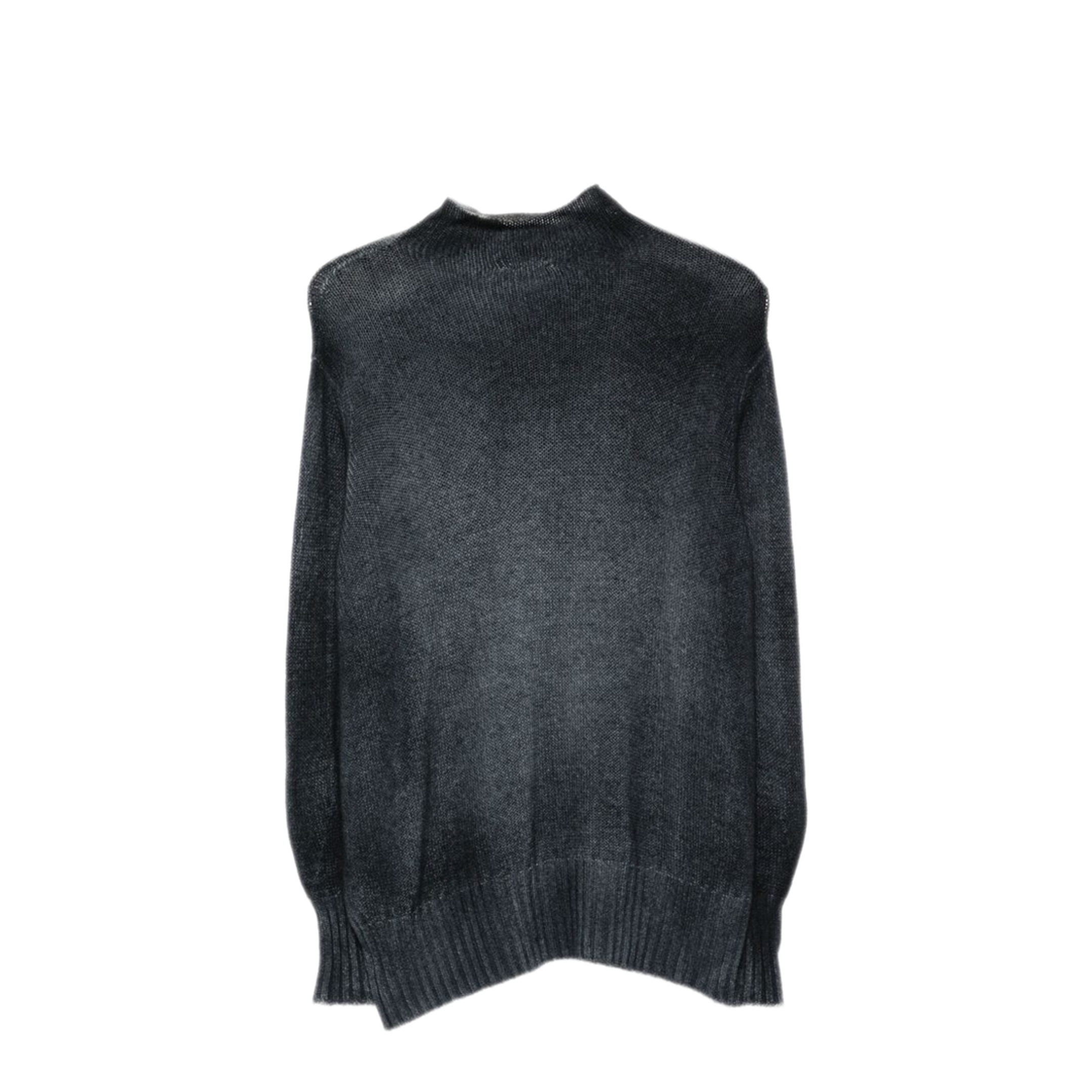MAYFEYR - Avant Toi - Navy Faded Effect Mock Neck Sweater - 226WD1108CASV-HV00151