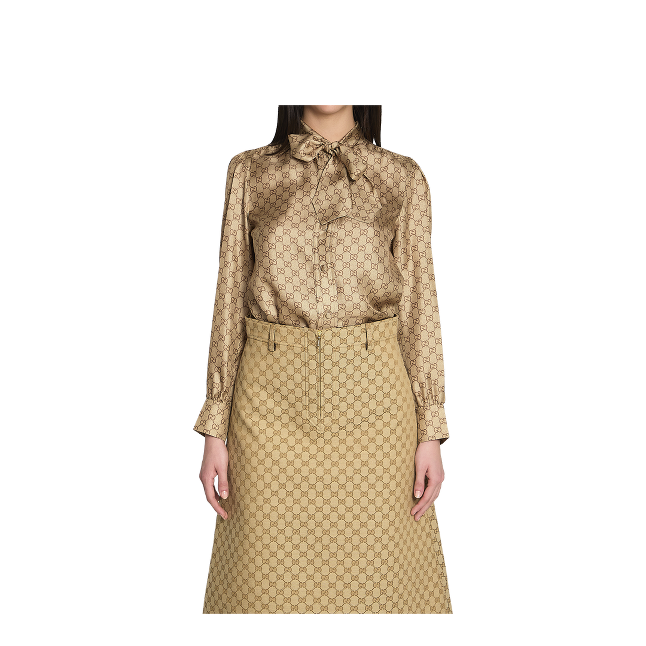 Printed Silk Twill Shirt