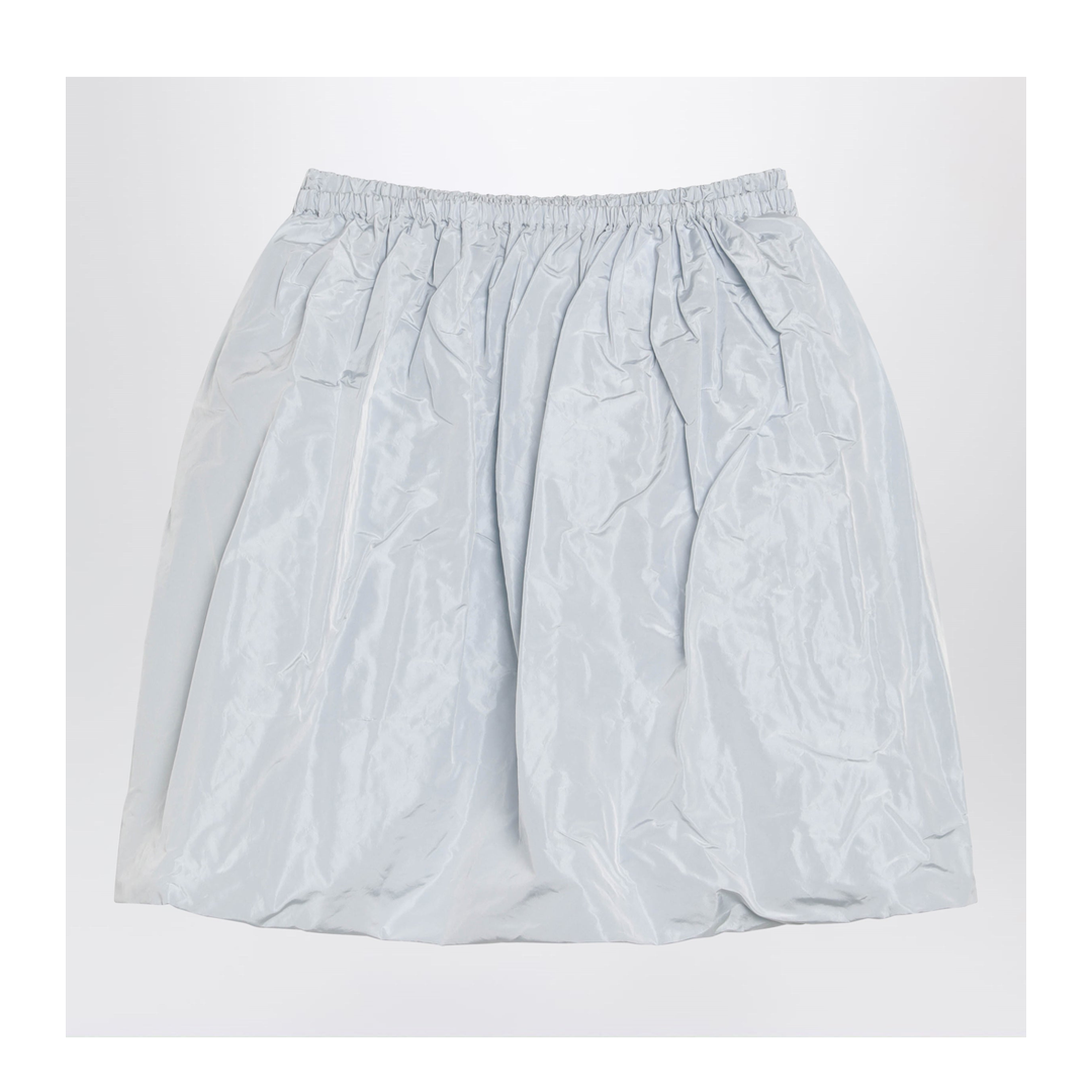 Light Grey Technical Taffeta Skirt