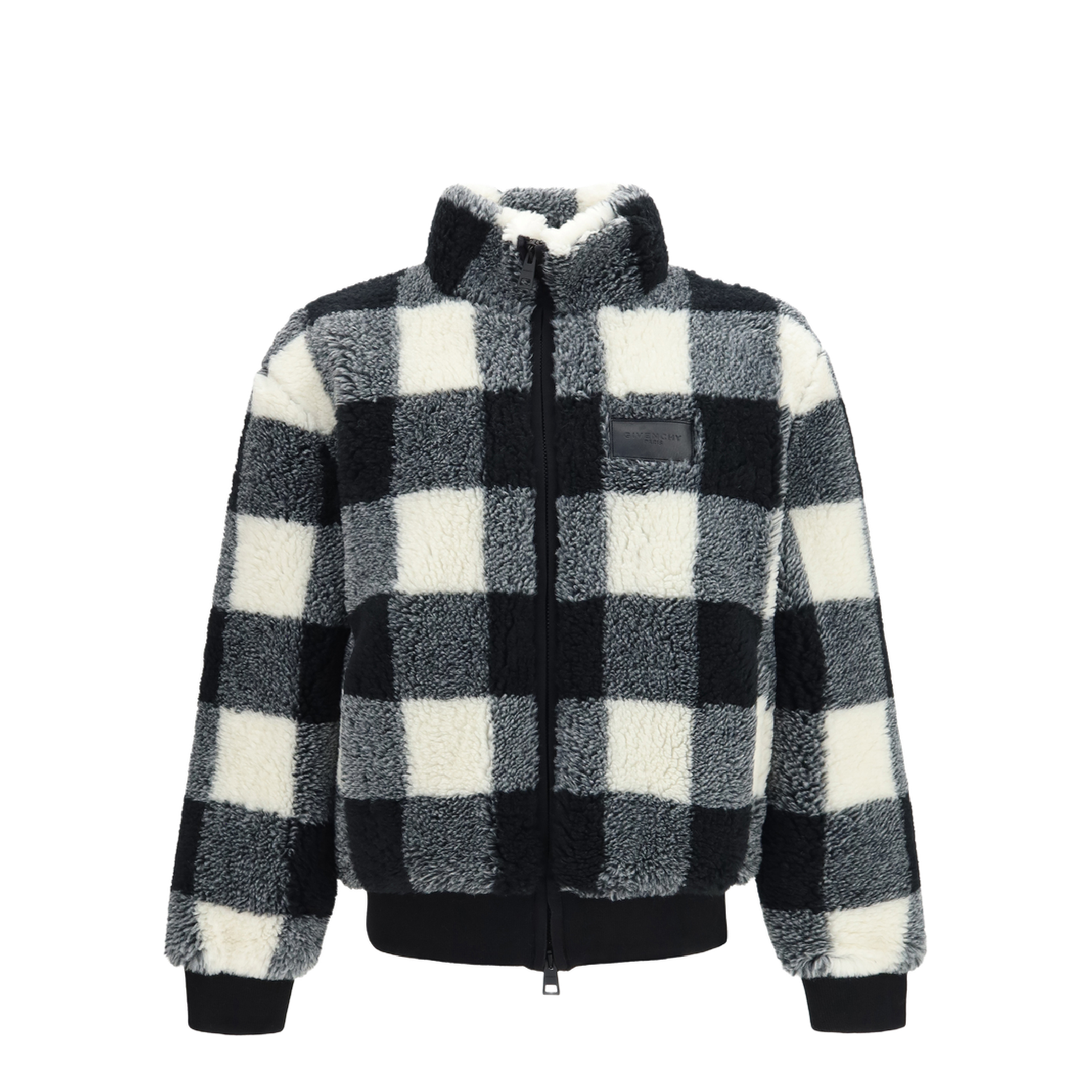 MAYFEYR - Givenchy - Checked Wool-Blend Teddy Jacket - BM01HU31AY