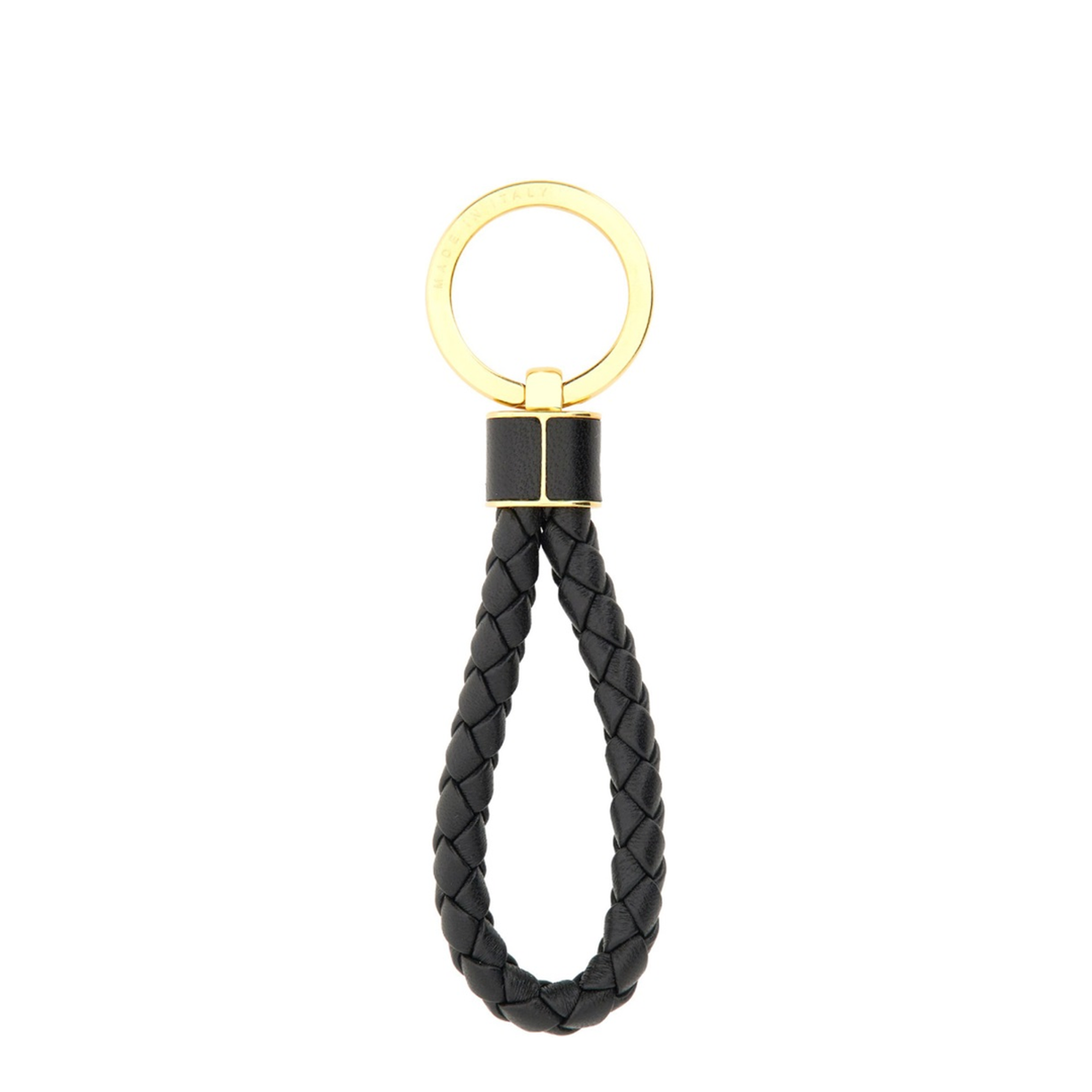 Intreccio Key Ring in Black