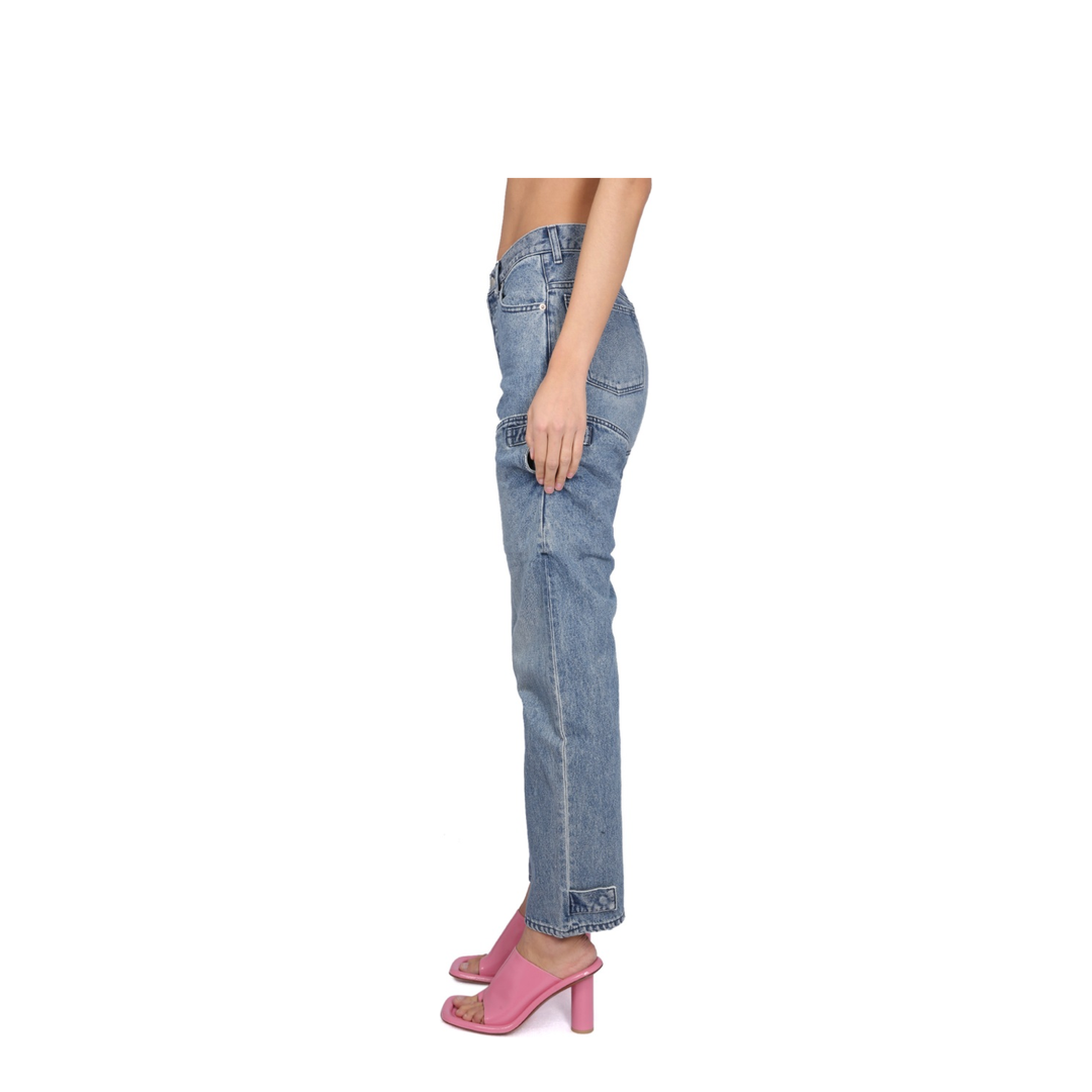 MAYFEYR - AMBUSH - Five Pocket Jeans - BWYB008S23DEN0014900