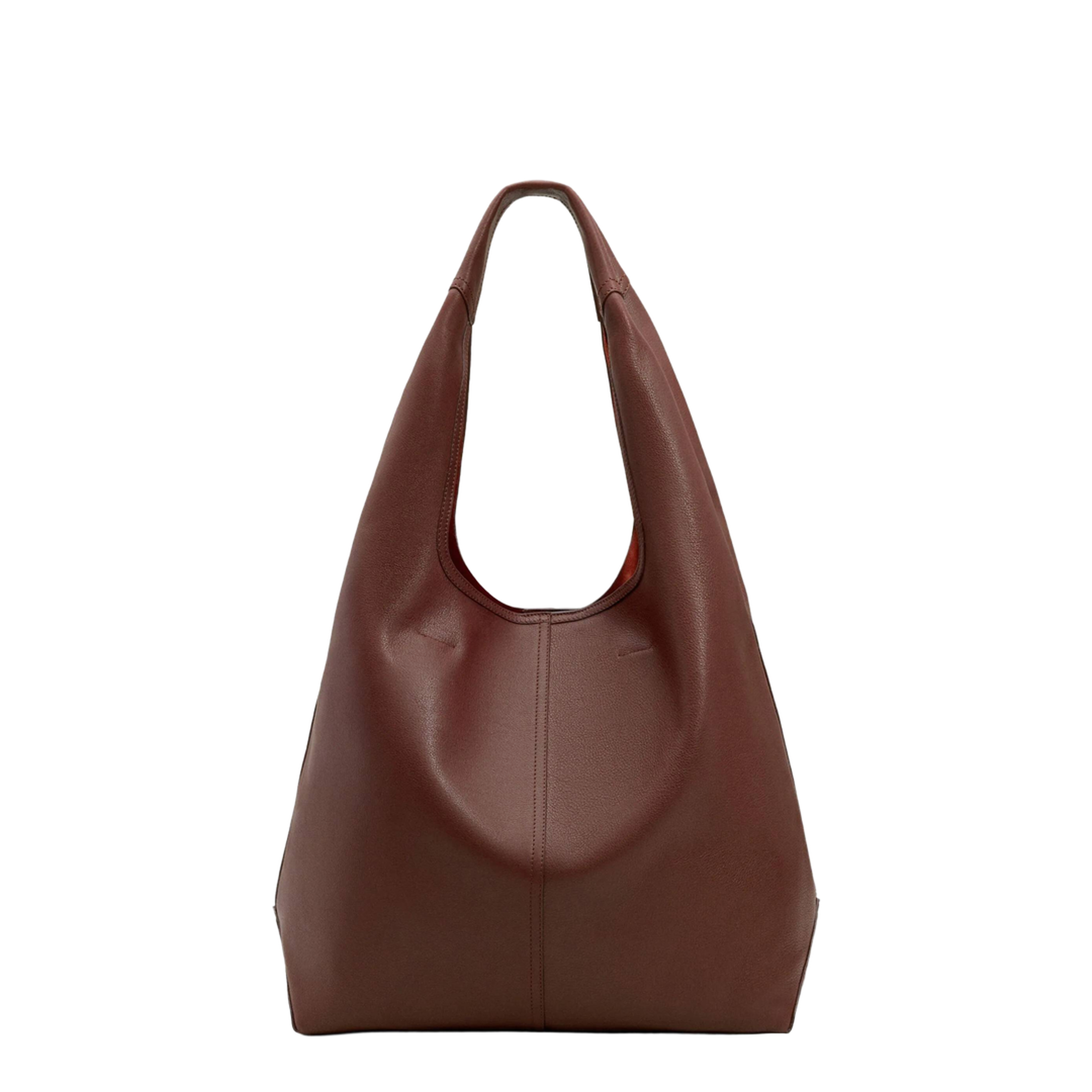 Cherry Burgundy Supple Leather Etienne Hobo Bag