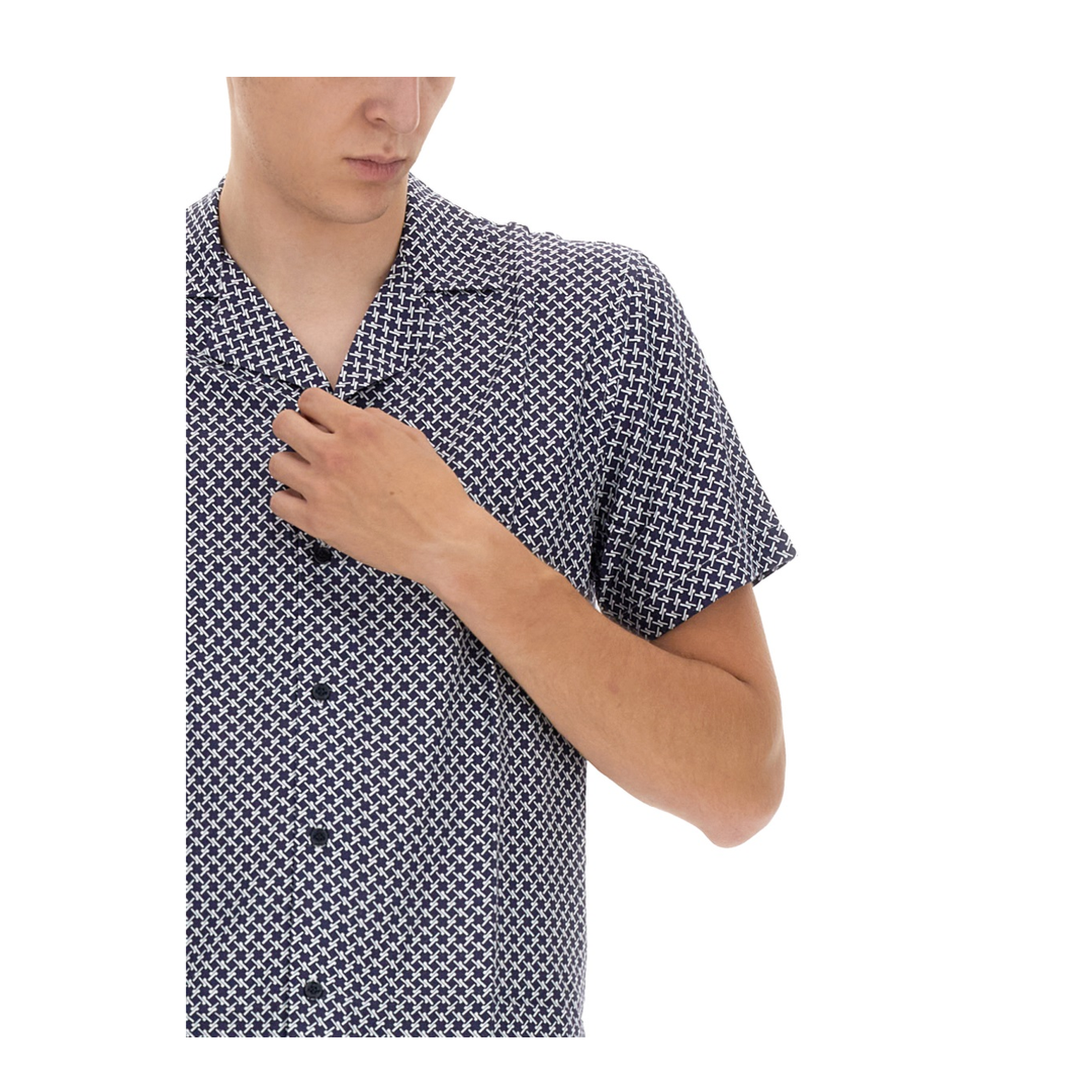 MAYFEYR - ORLEBAR BROWN - Travis Seglas Shirt - 276138NAVYWHITE